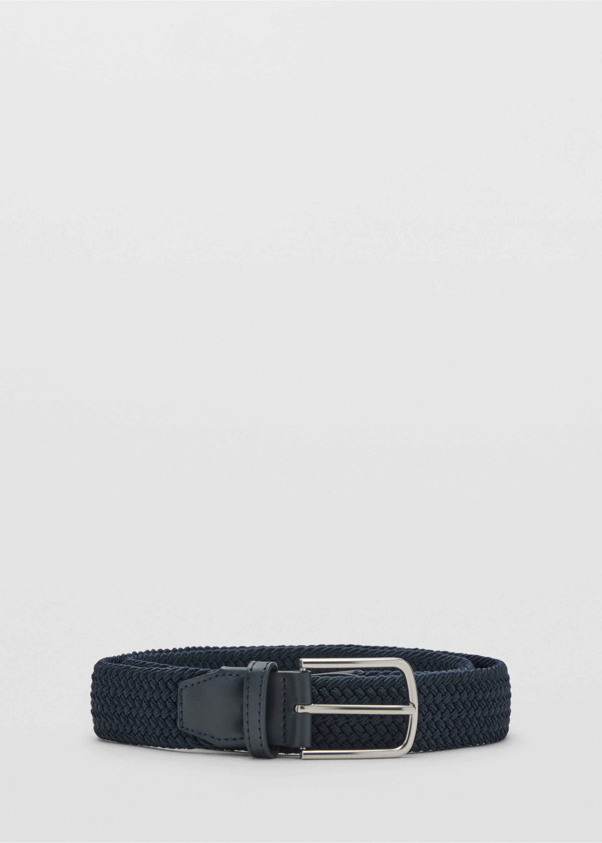 Braided elastic belt - Article without model, Navy. Ref: 17011245-00.
