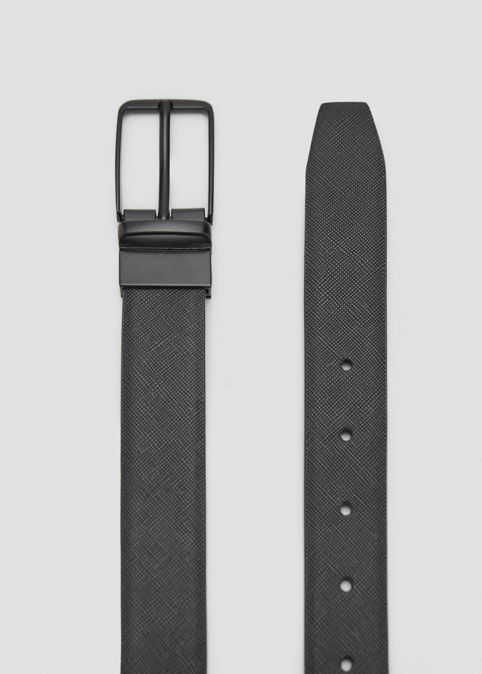 100% leather belt - Medium plane