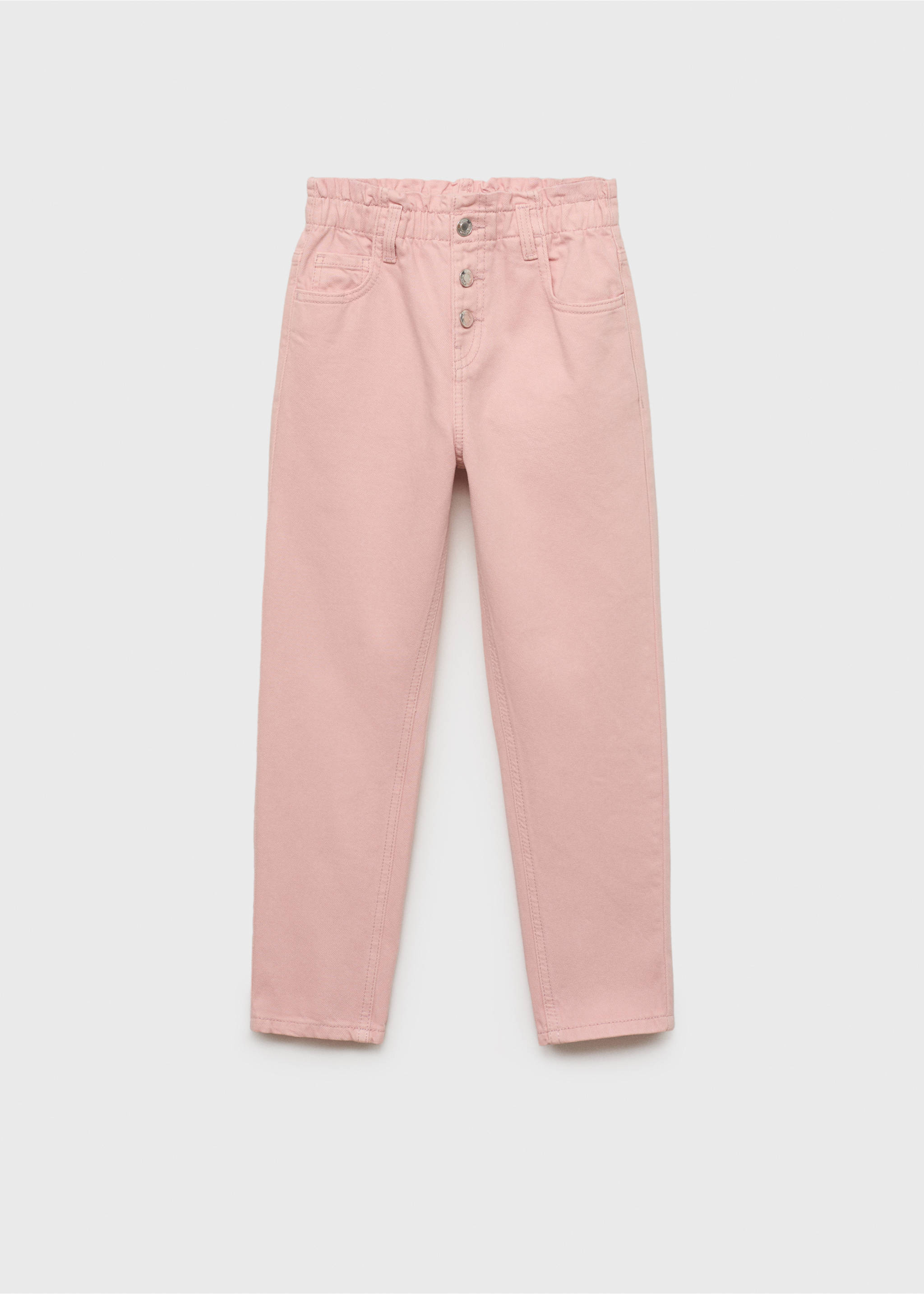 Džíny paperbag - Zboží bez modelu, Růžová. Ref: 17011250-00.