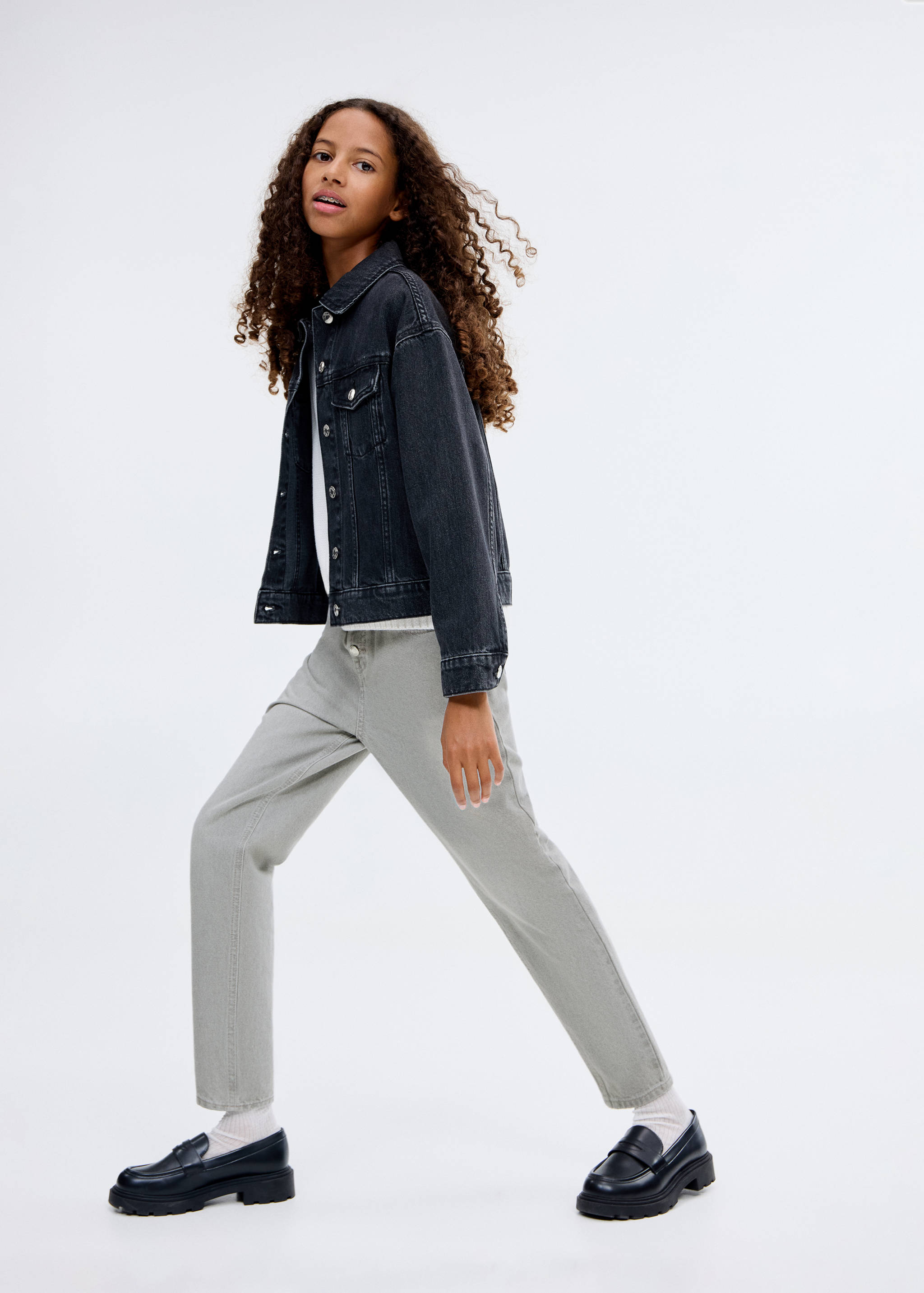 Džíny paperbag - Náhled ve středové rovině