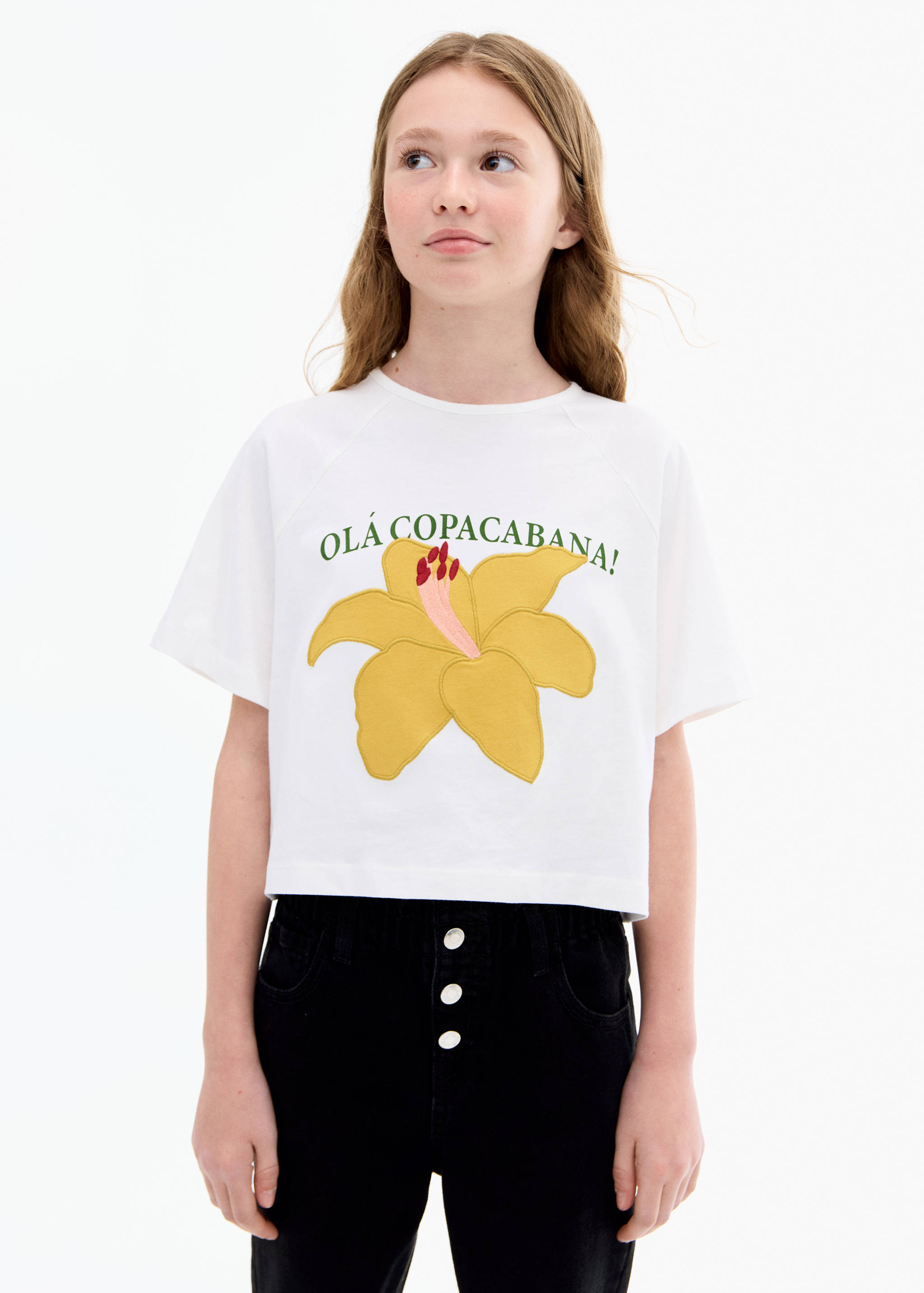 Džíny paperbag - Náhled ve středové rovině