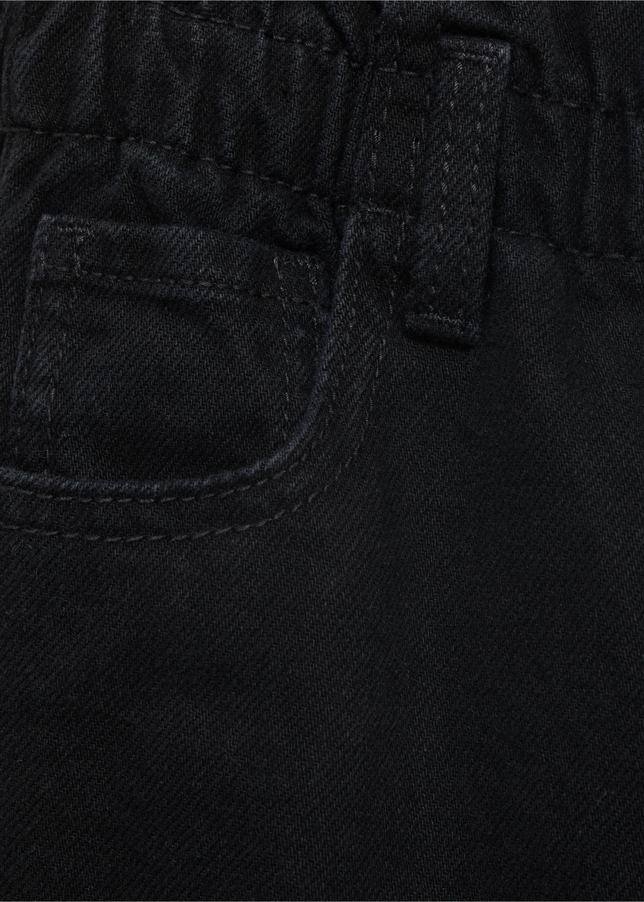 Džíny paperbag - Detail zboží 0, Black denim. Ref: 17011250-00.