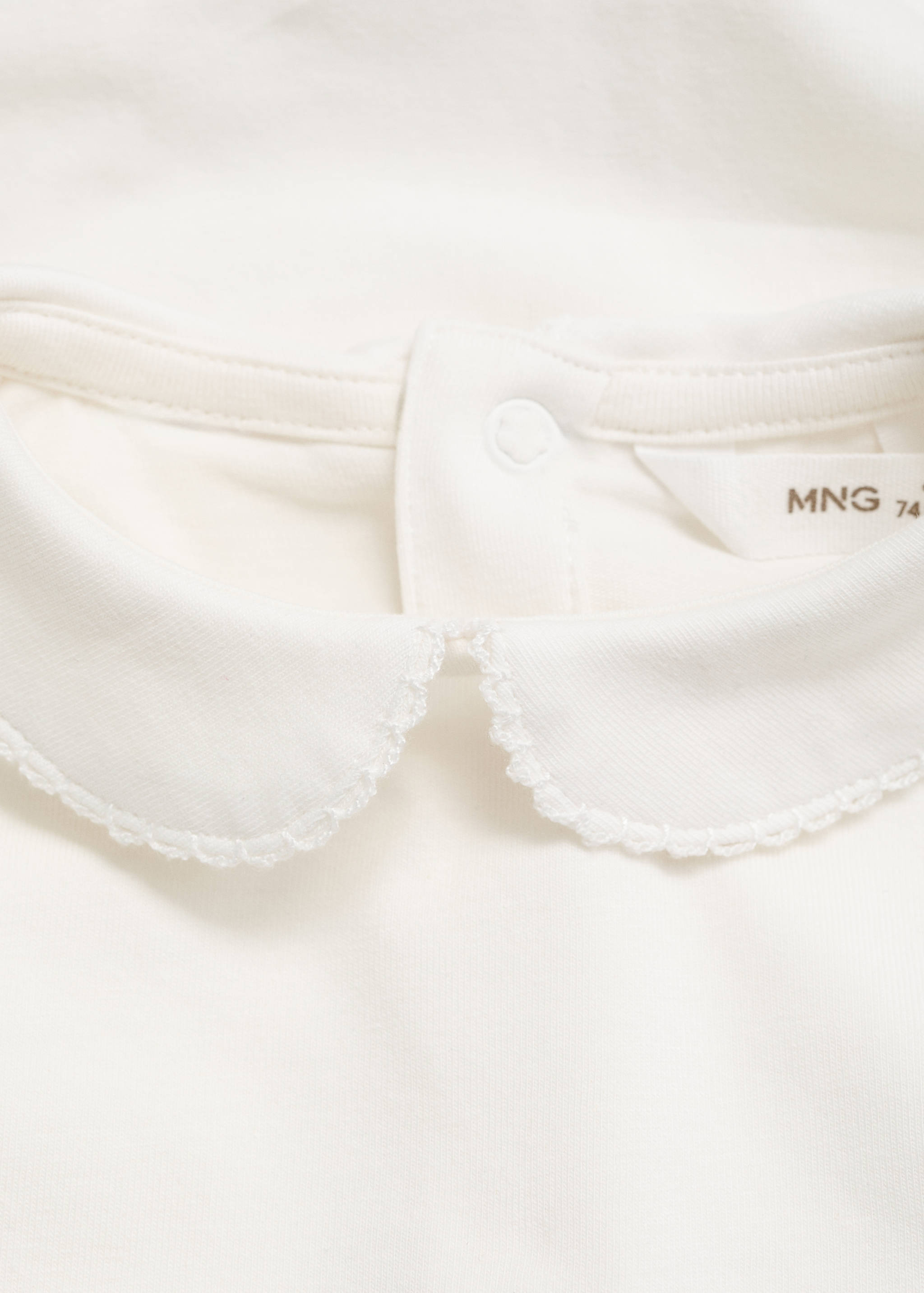 Cotton bodysuit with Peter Pan collar - Details of the article 8