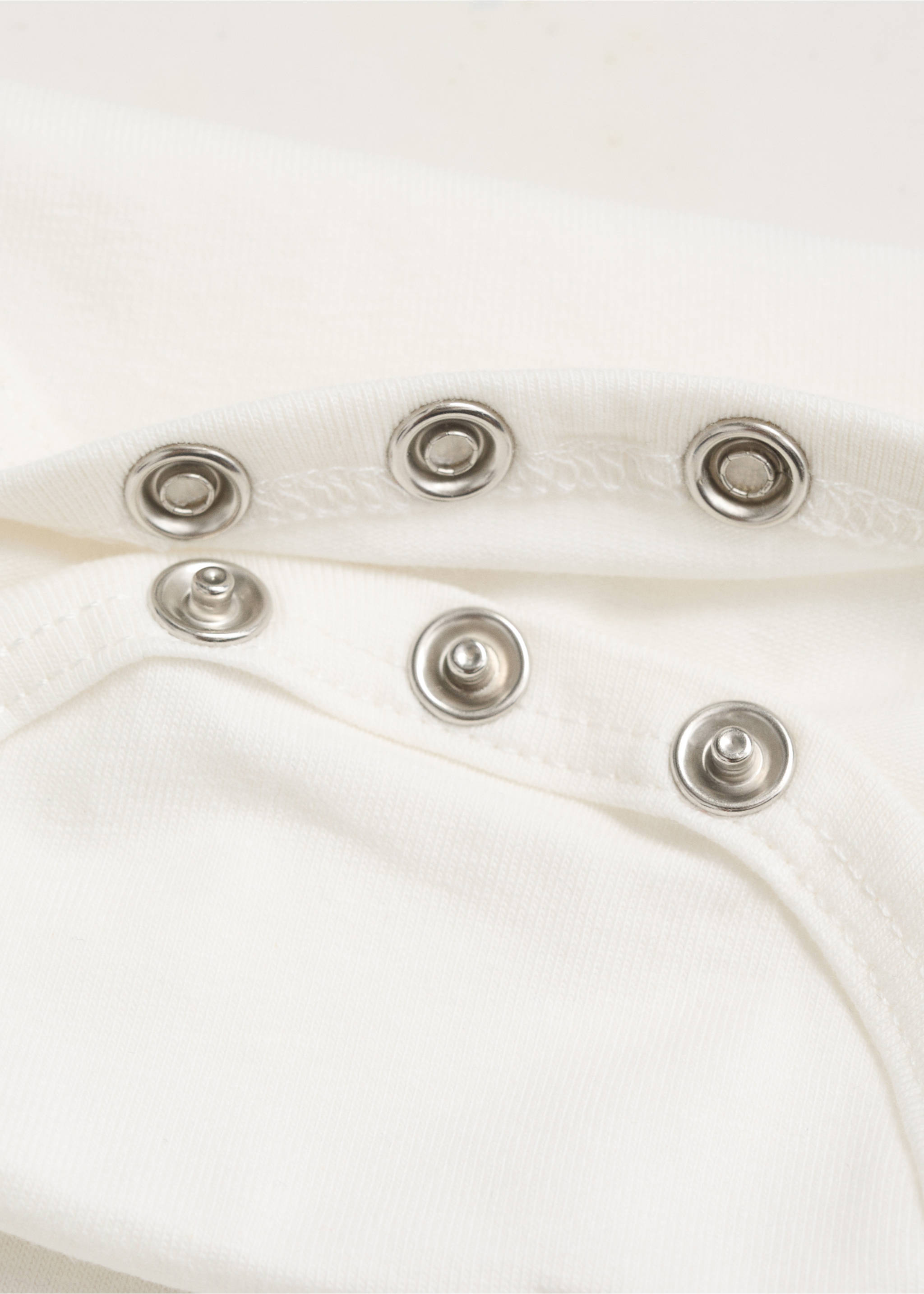 Cotton bodysuit with Peter Pan collar - Details of the article 0, Off White. Ref: 17011252-00.