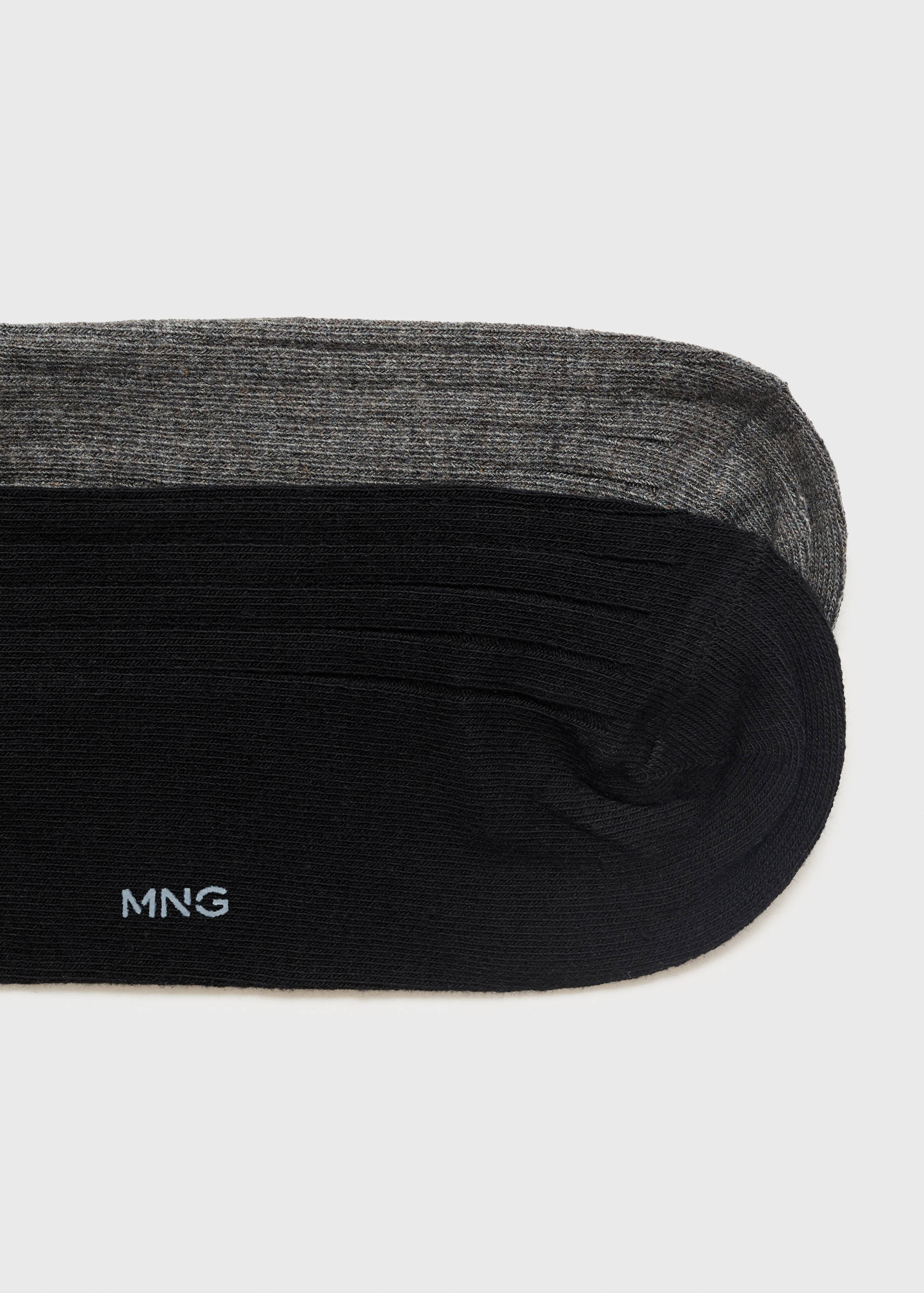 Pack of 2 ribbed cotton socks - Reverse of the article