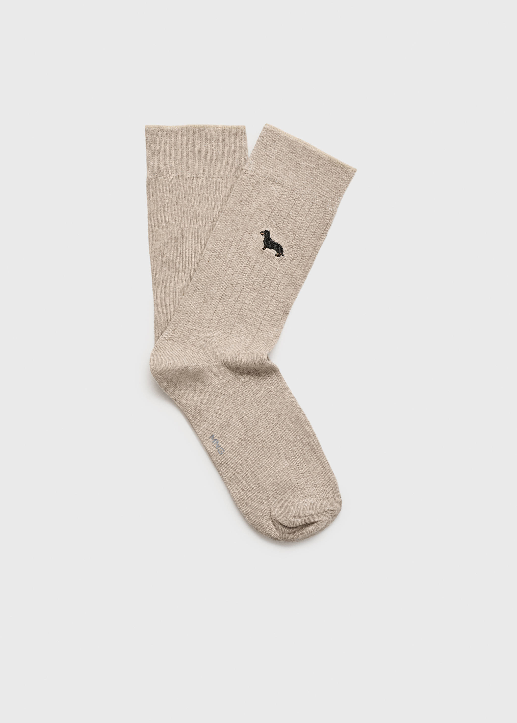 Embroidered cotton socks - Article without model