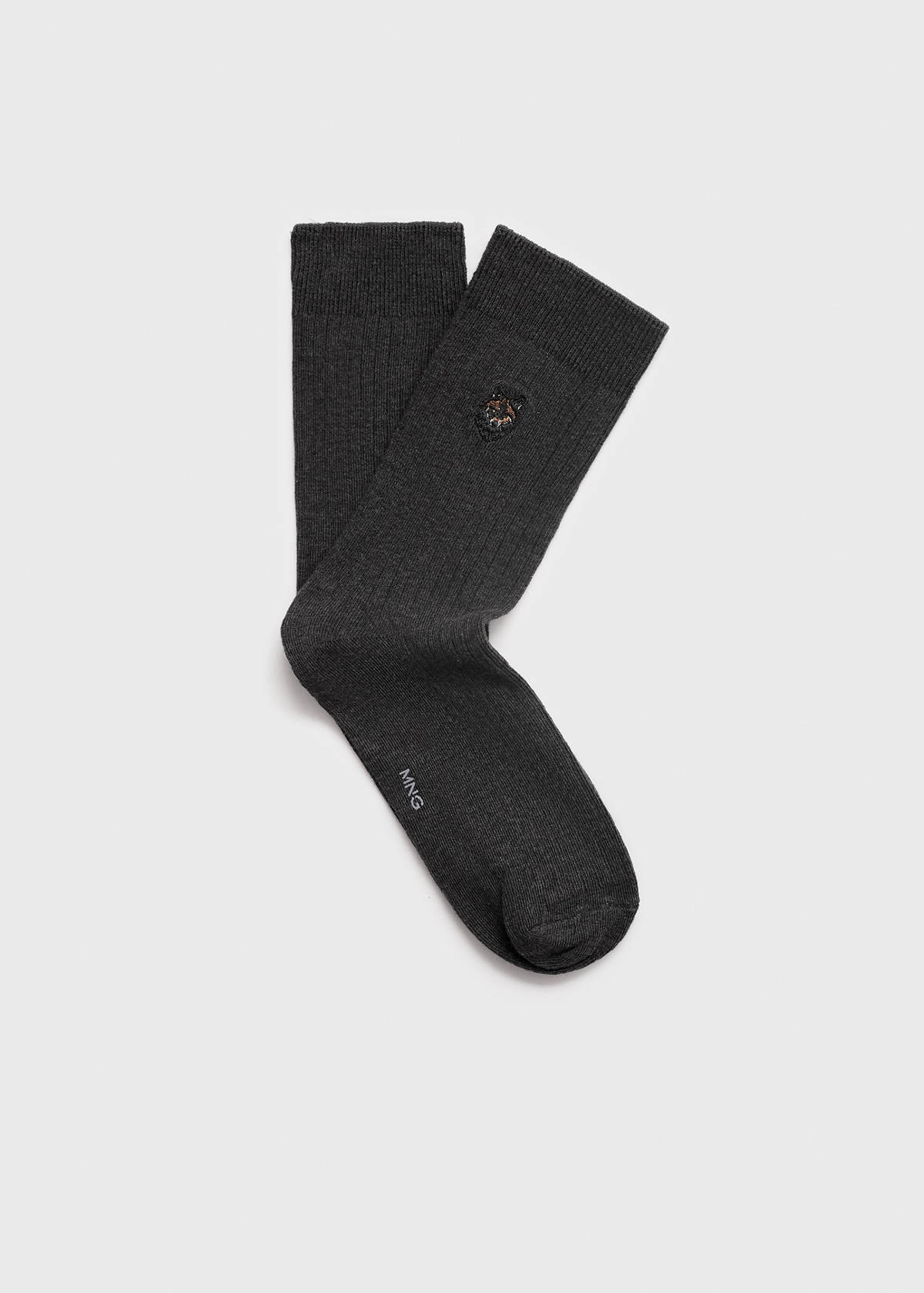 Embroidered cotton socks