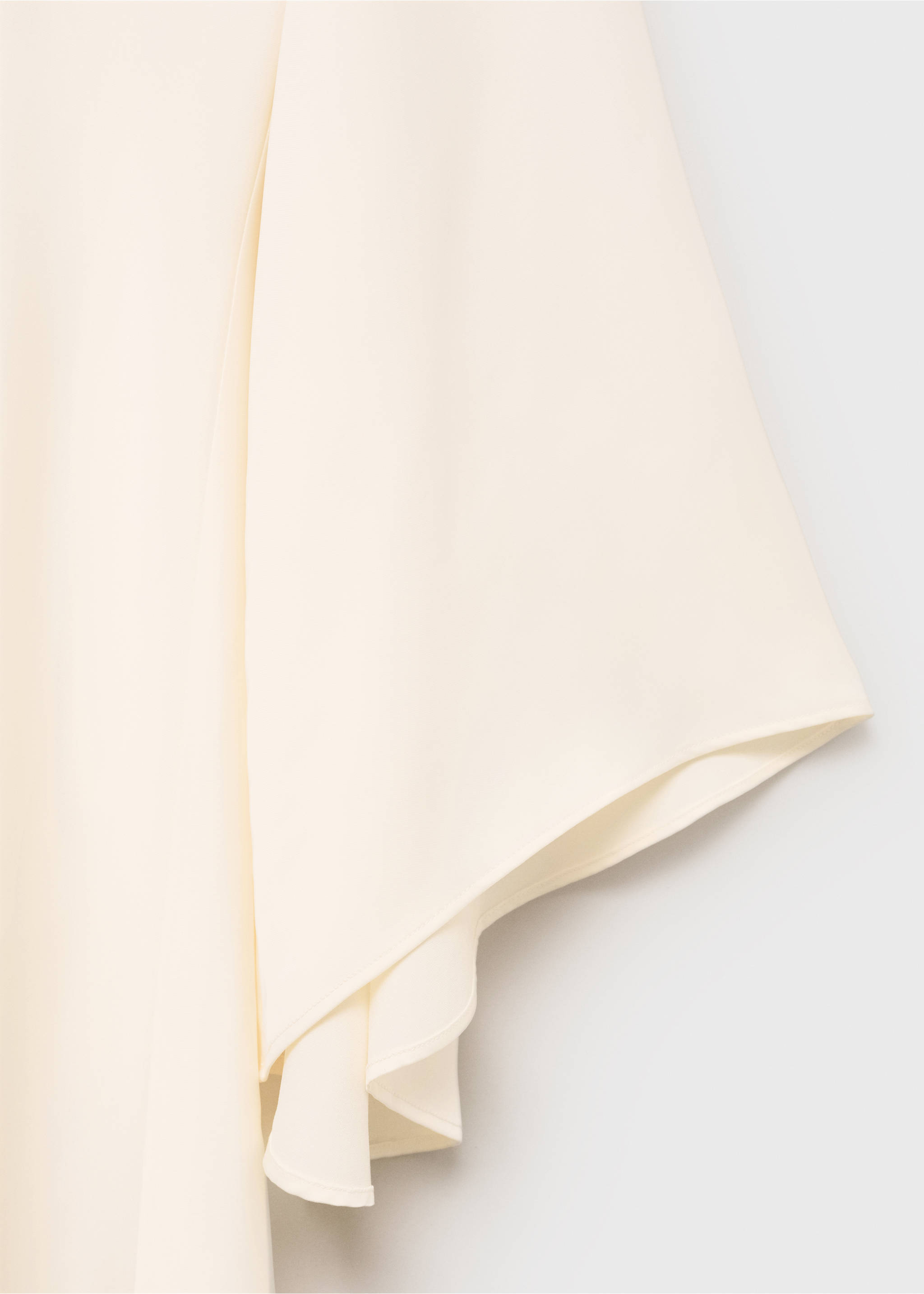 Long satin dress - Details of the article 8, Off White. Ref: 17011269-00.