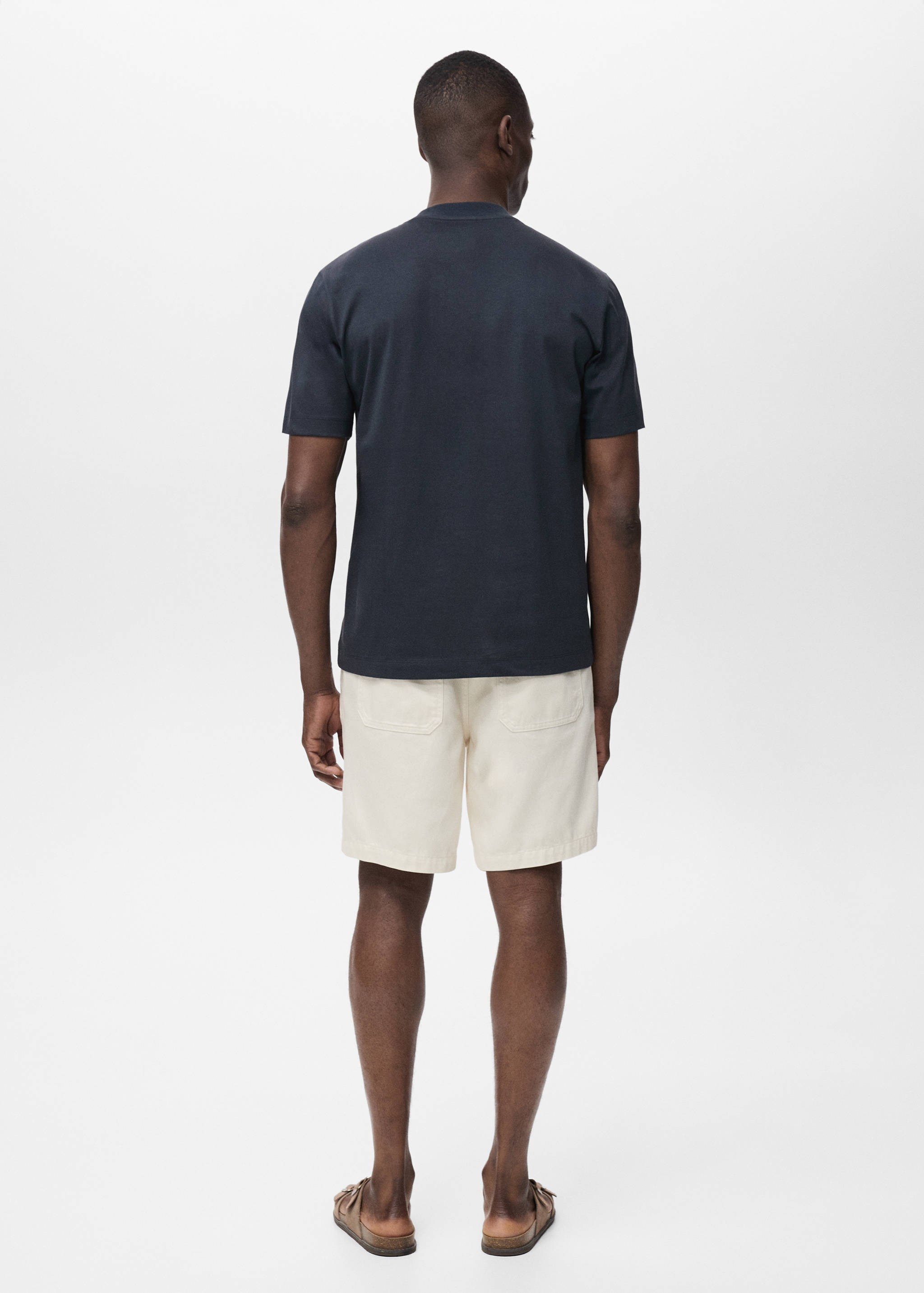 T-shirt 100 % coton détail brodé - Verso de l’article