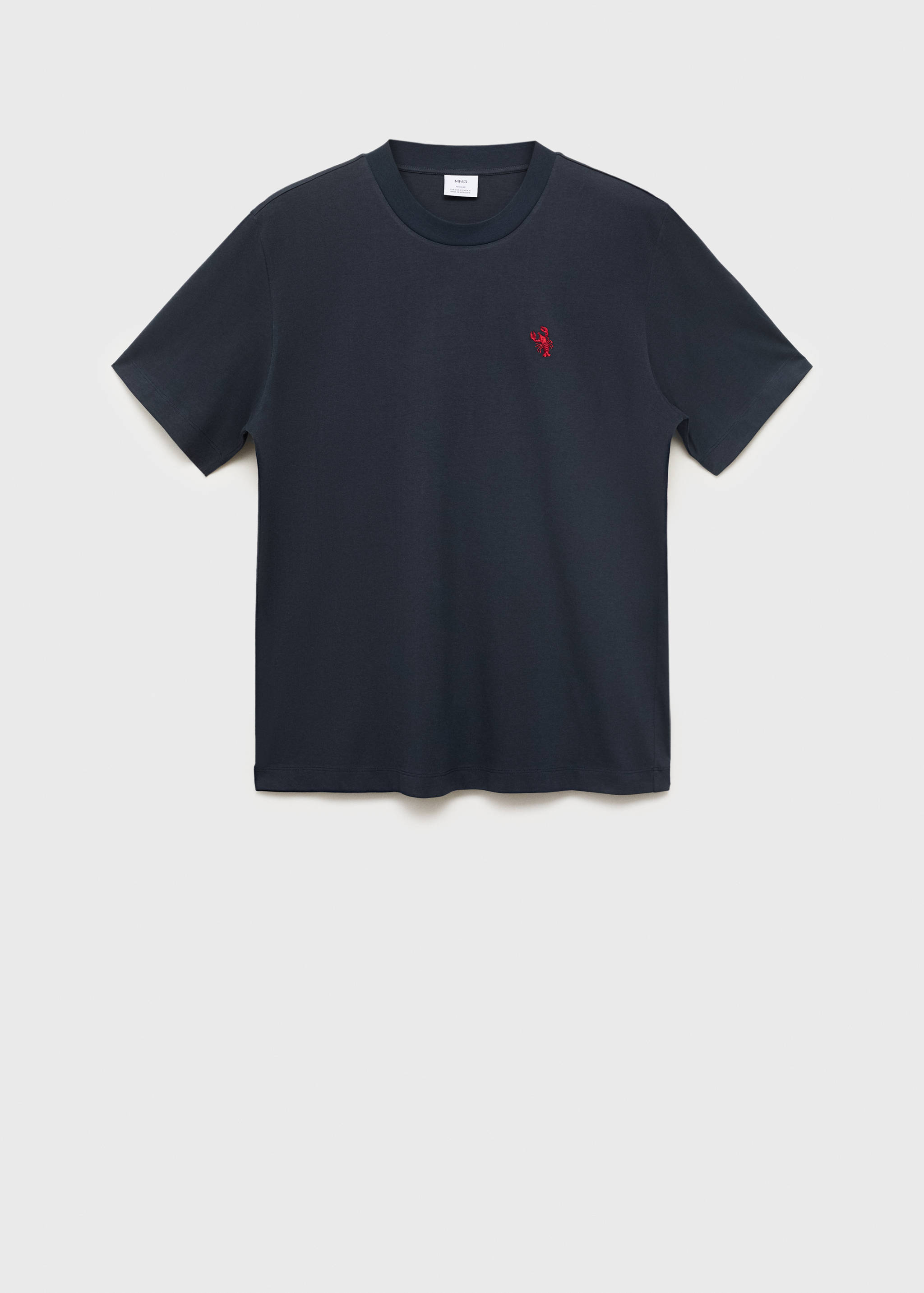 T-shirt 100 % coton détail brodé - Article sans modèle