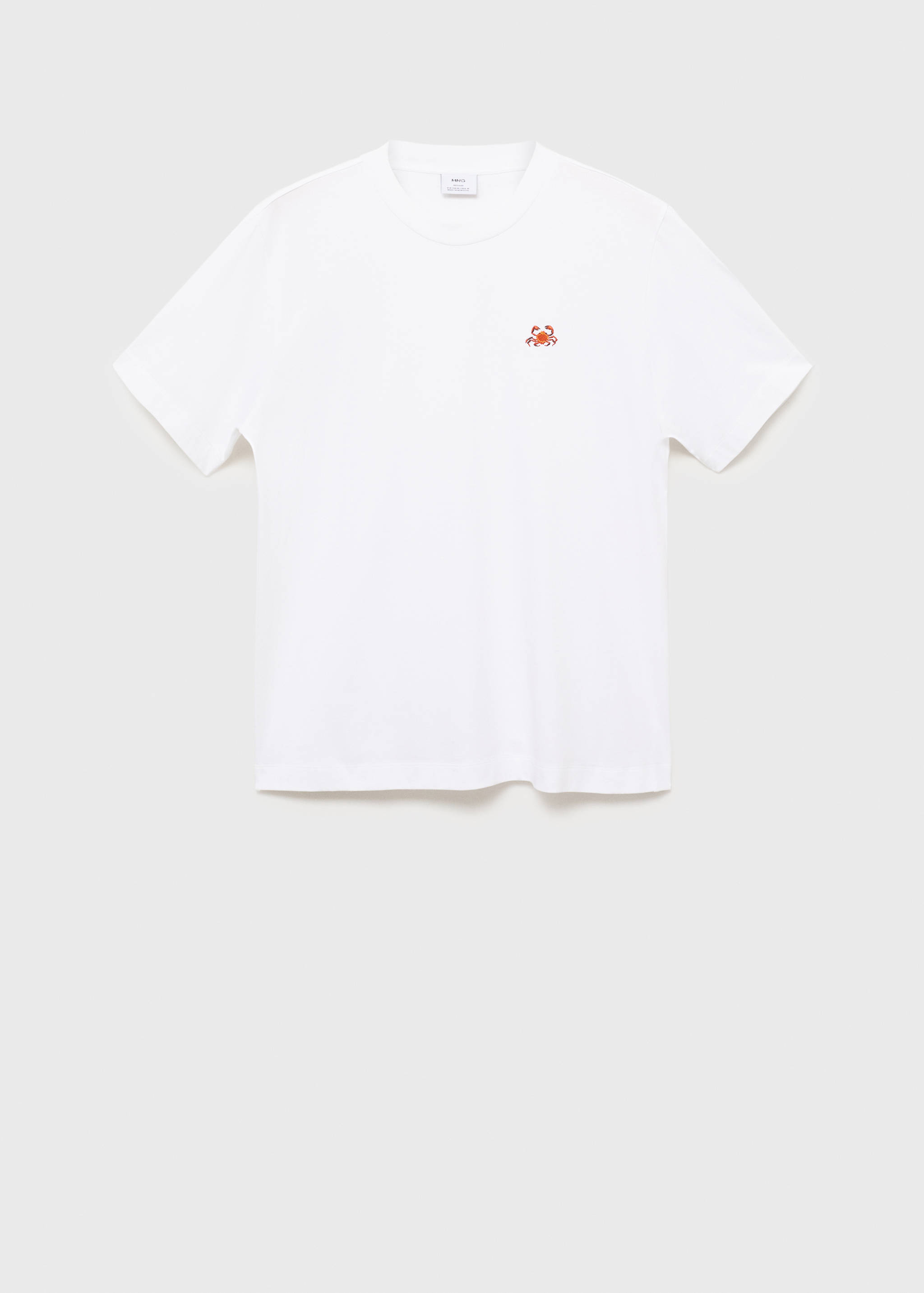 T-shirt 100 % coton détail brodé - Article sans modèle