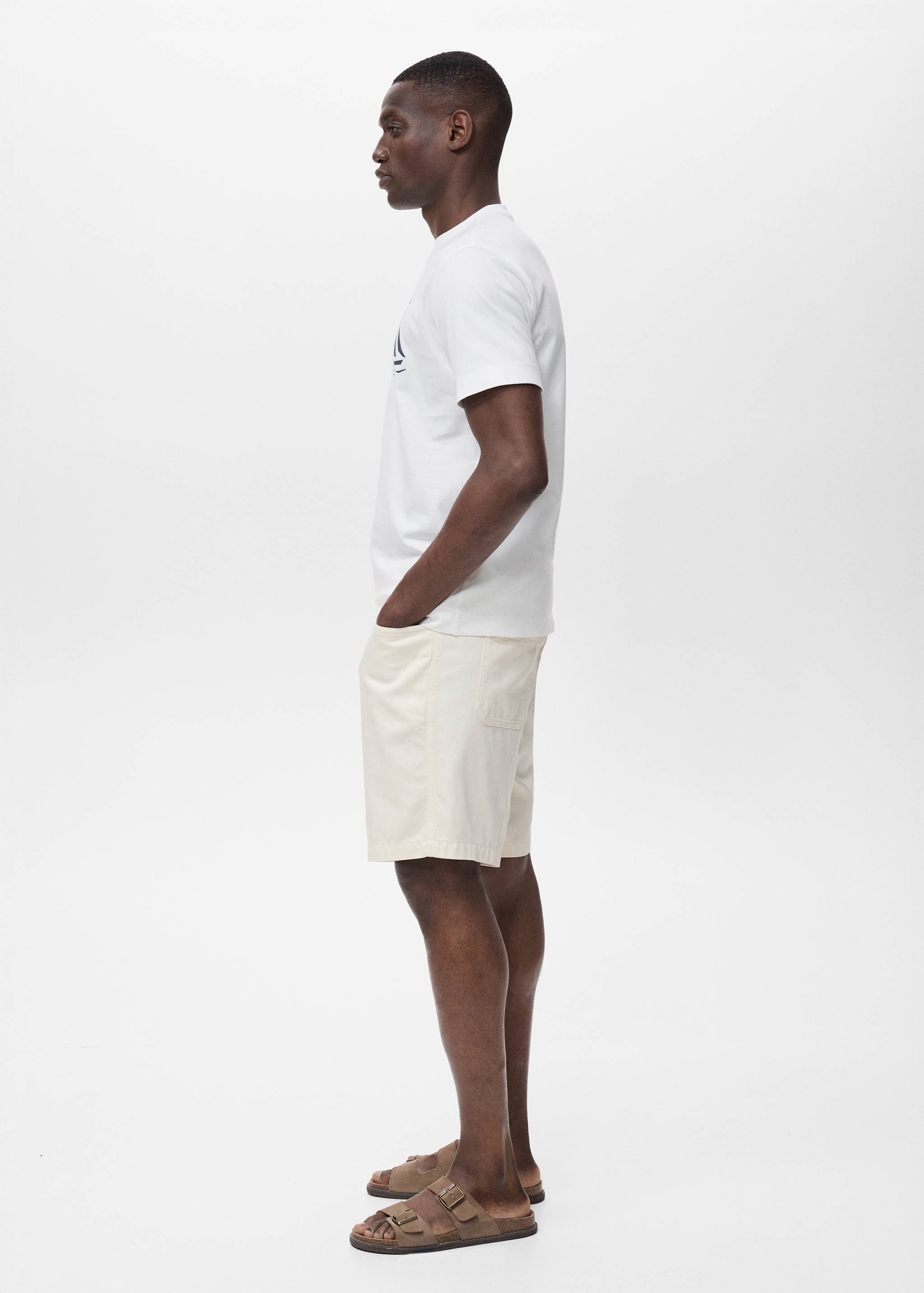 T-shirt 100 % coton imprimé poitrine - Détail de l'article 2