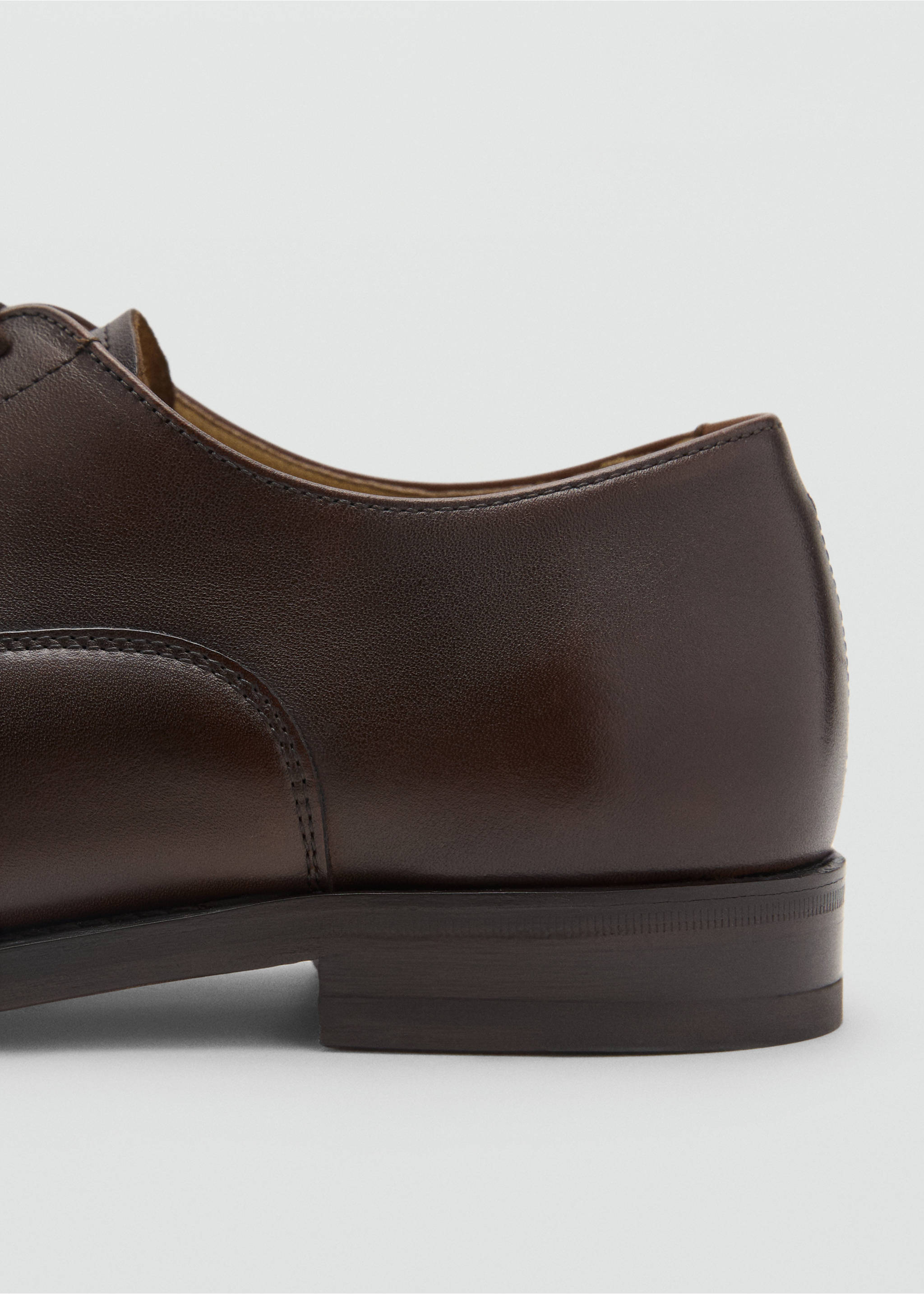 Chaussures style richelieus cuir - Détail de l'article 1, Marron. Ref: 17011284-00.