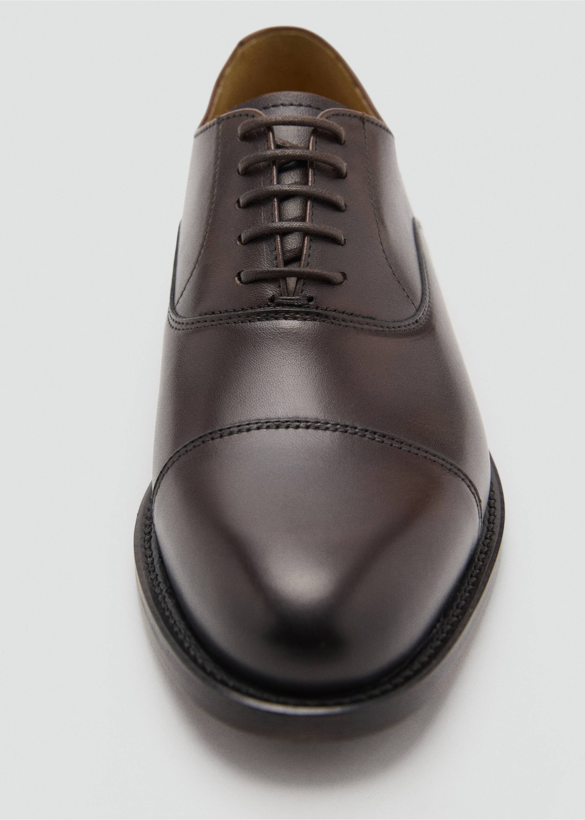 Chaussures style richelieus cuir - Détail de l'article 3, Marron. Ref: 17011284-00.