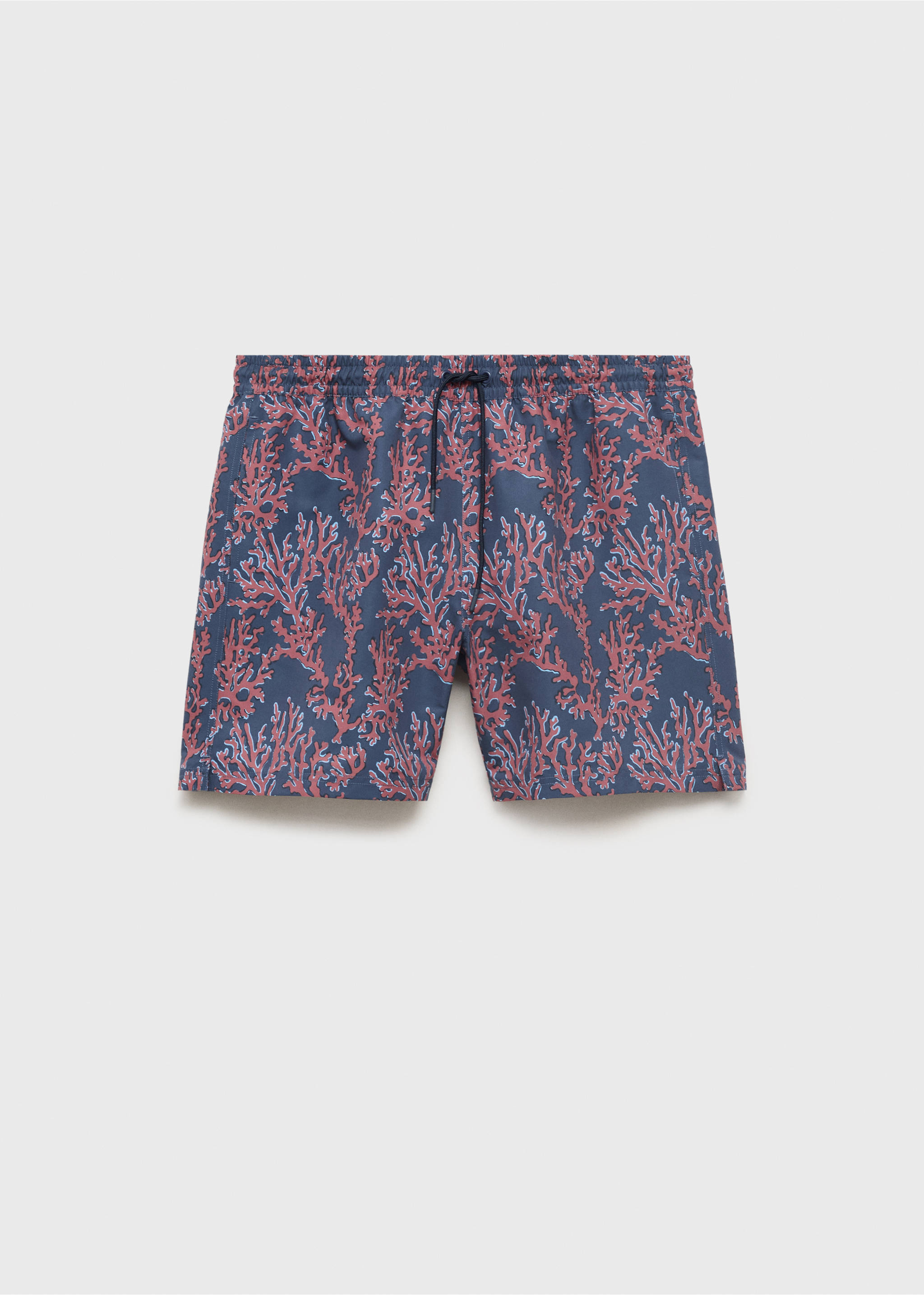 Swimsuit with coral print - Article without model, Coral Red. Ref: 17011287-00.