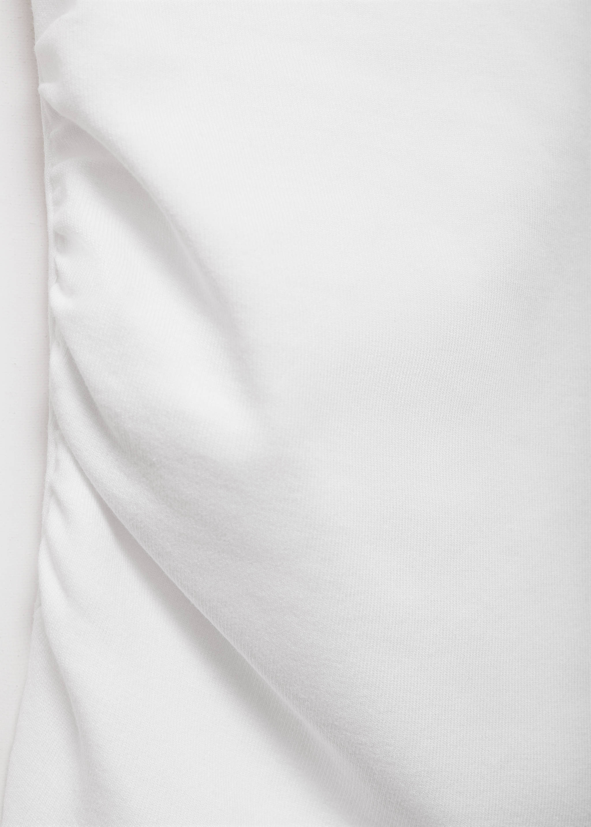 Cotton top with asymmetrical neckline - Details of the article 8