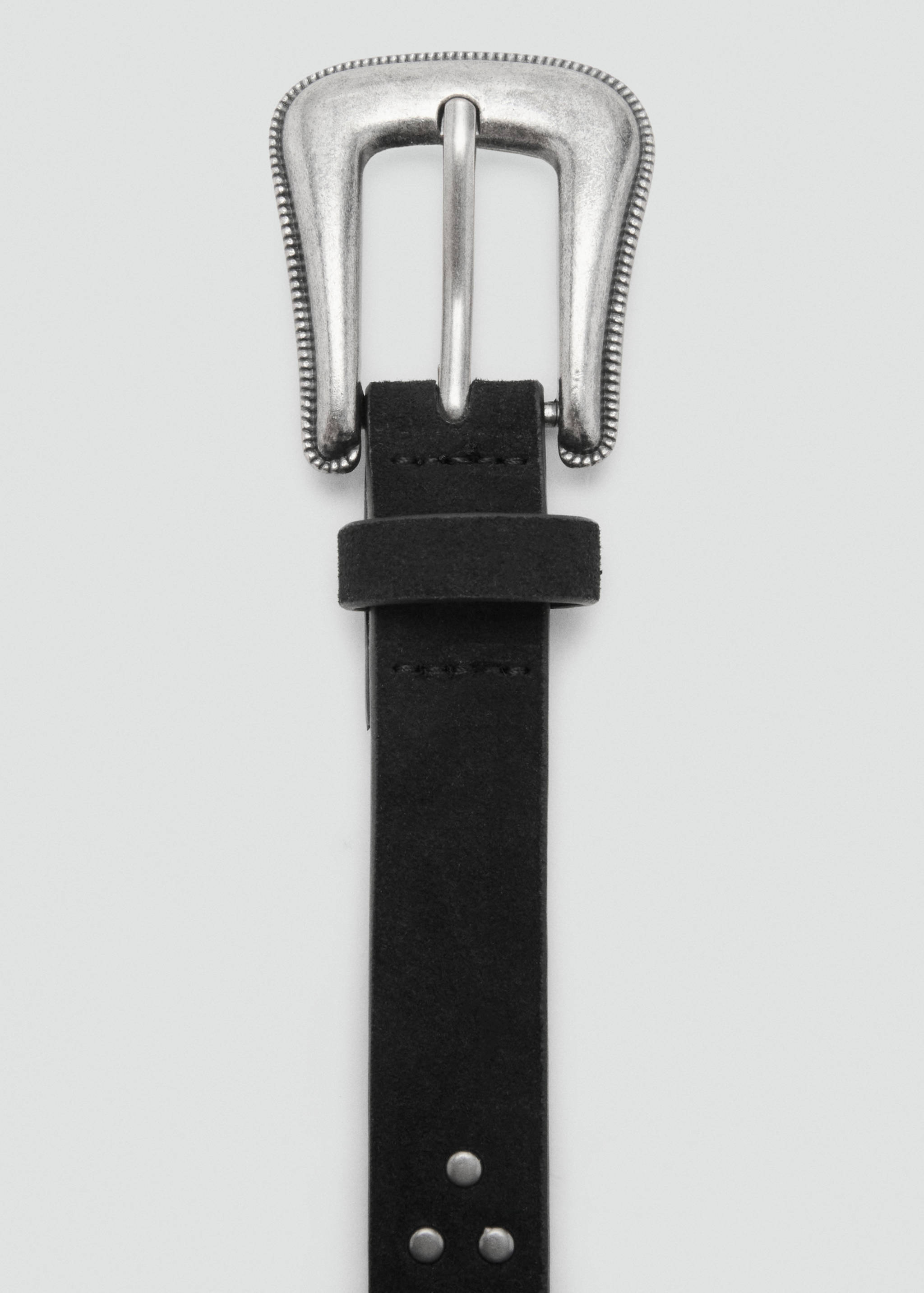 Studded leather belt - Medium plane