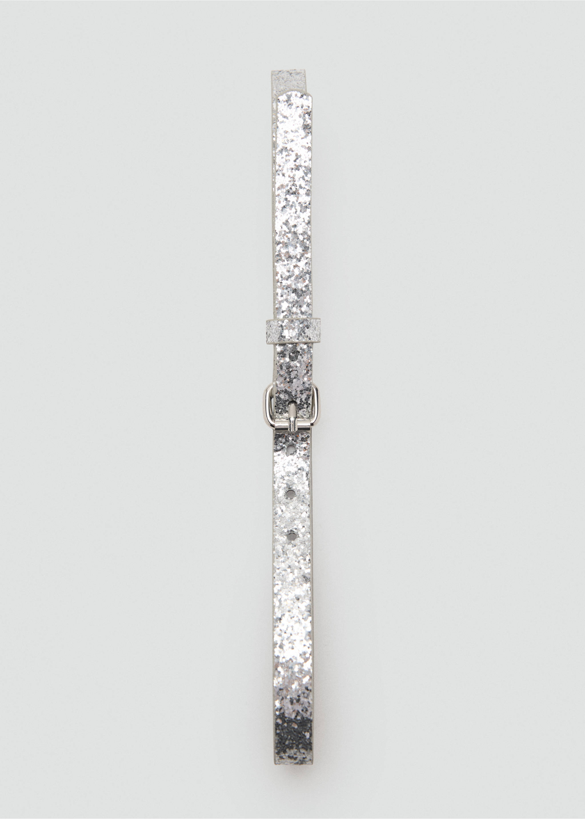 Glitter belt - Details of the article 2, Silver. Ref: 17011523-00.