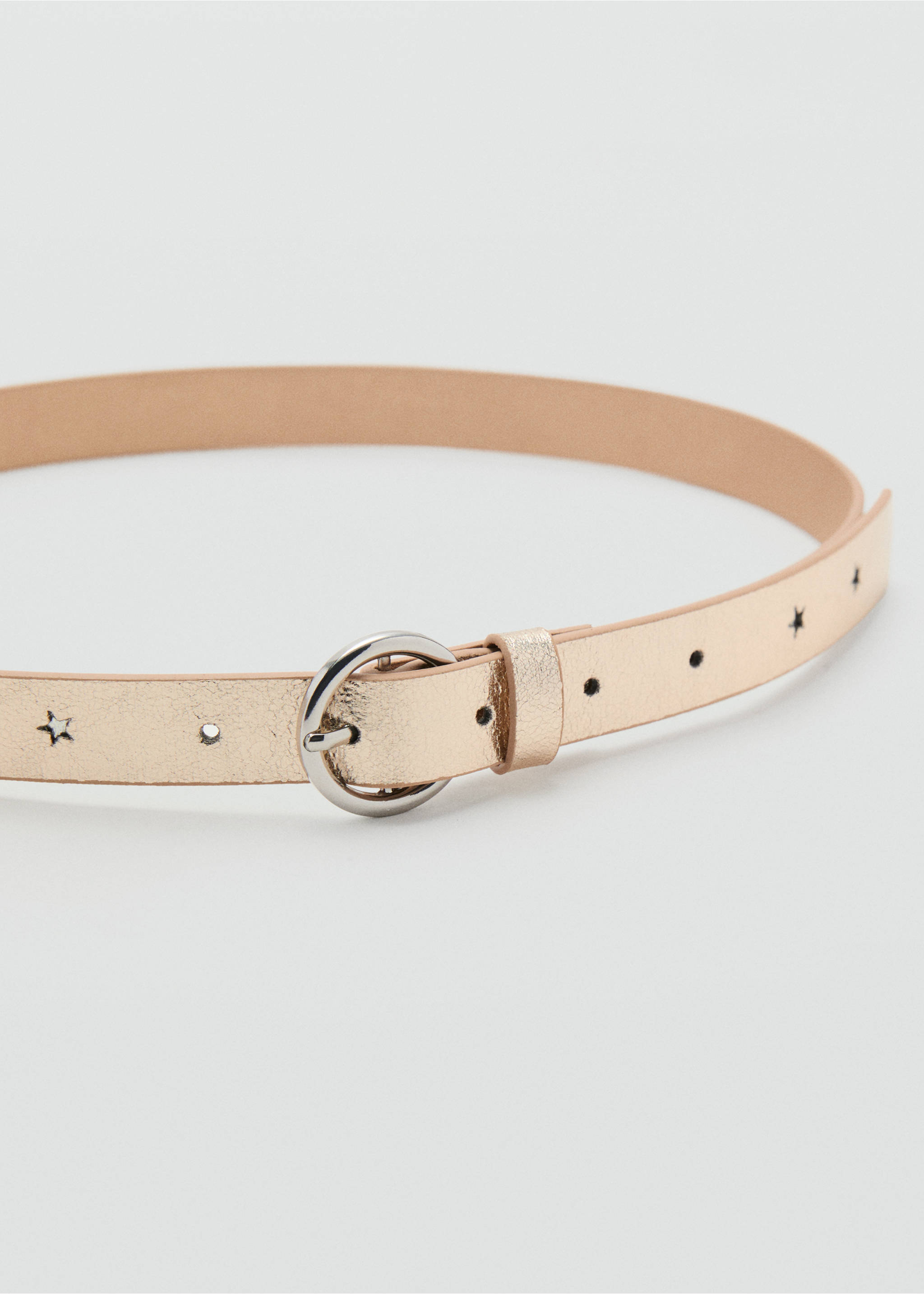 Star skinny belt - Medium plane, Gold. Ref: 17011524-00.