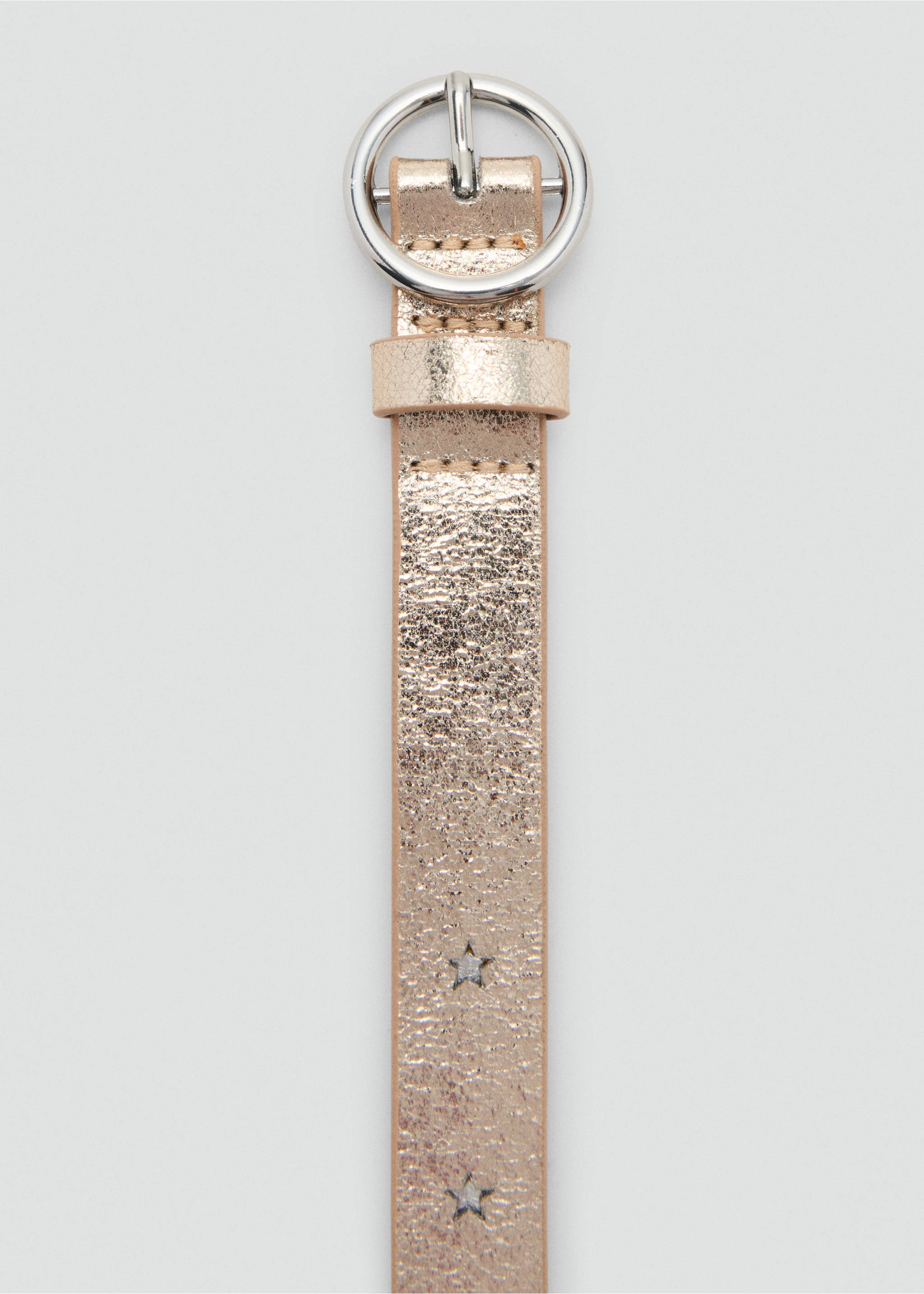Star skinny belt - Details of the article 1, Gold. Ref: 17011524-00.