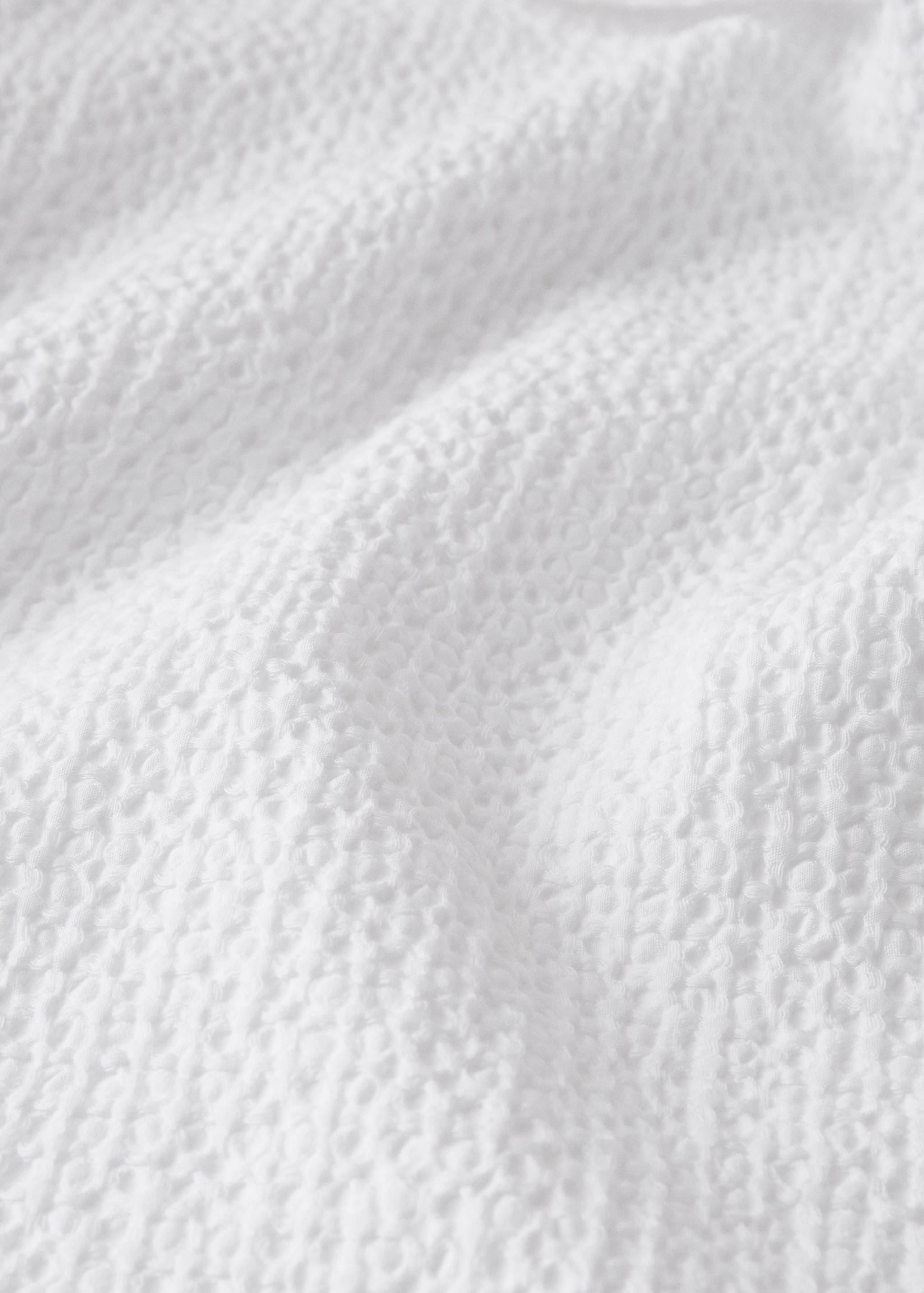 Cotton percale waffle duvet cover Superking bed - Details of the article 2