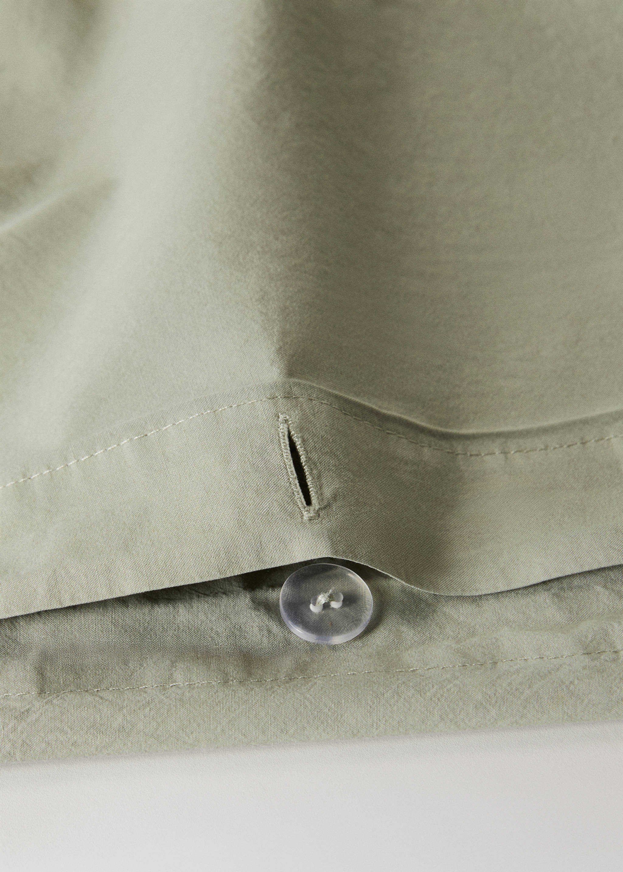 Cotton percale waffle duvet cover Superking bed - Details of the article 1