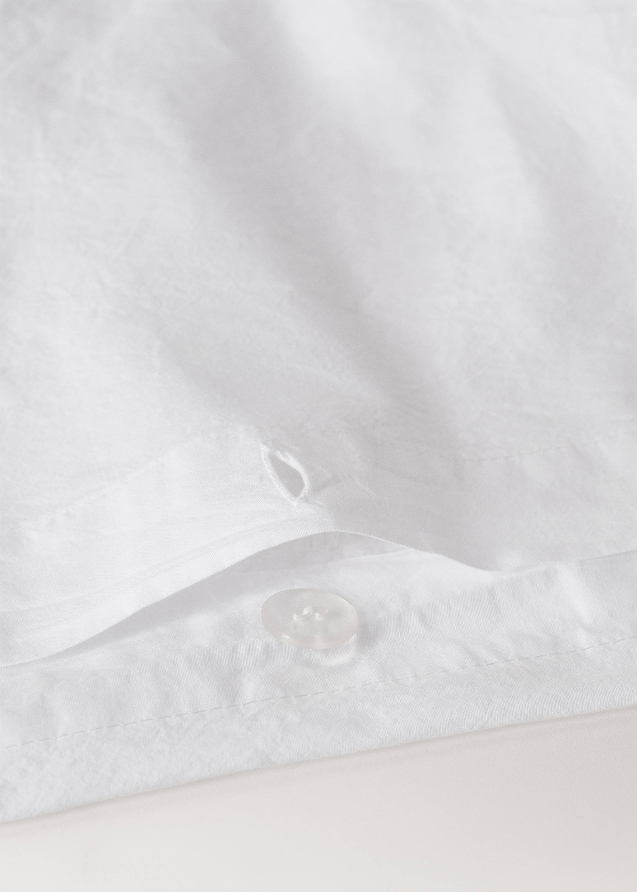 Percale cotton waffle duvet cover King bed - Details of the article 1