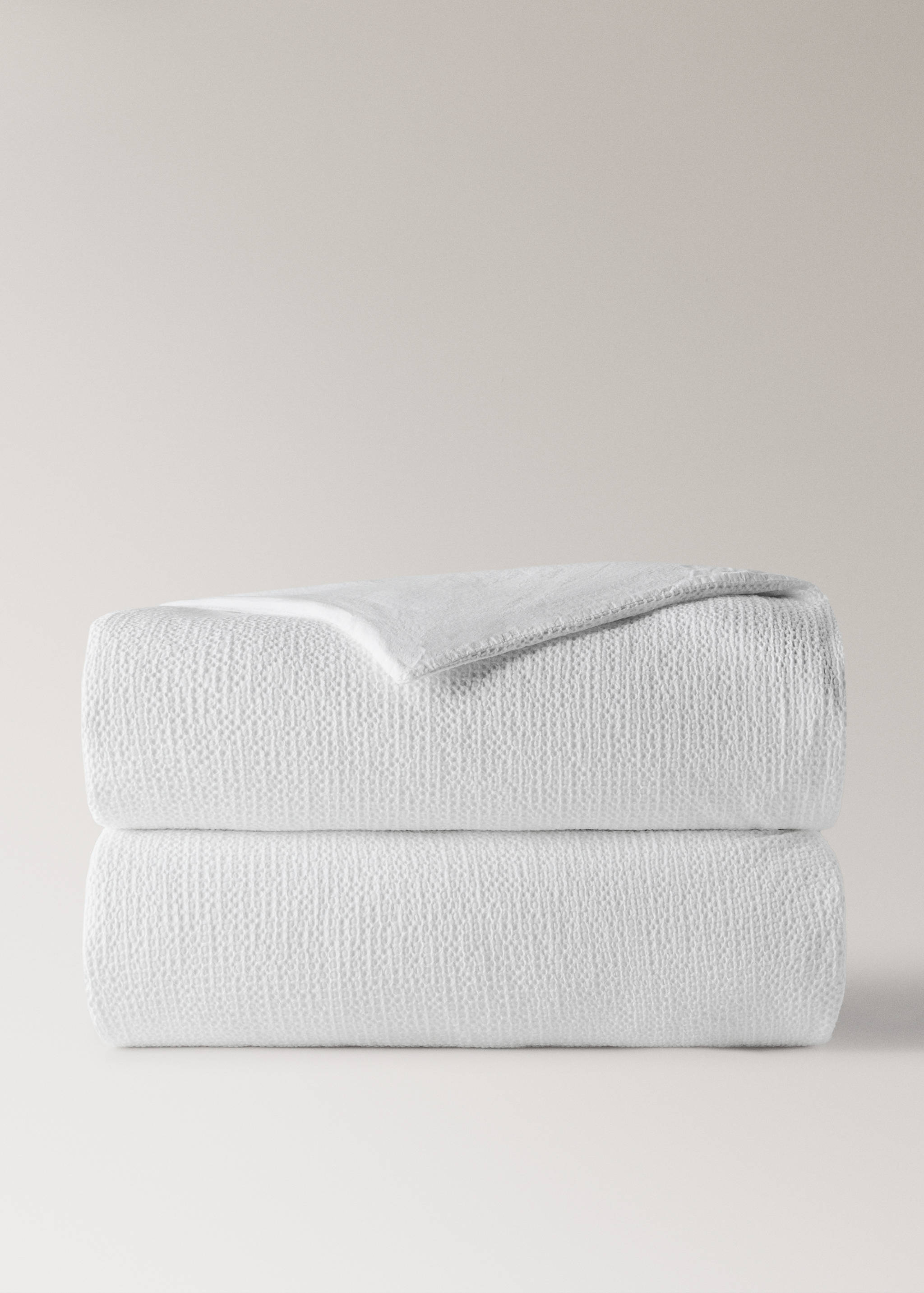 Housse de couette percale de coton gaufré lit 90 cm - Article sans modèle