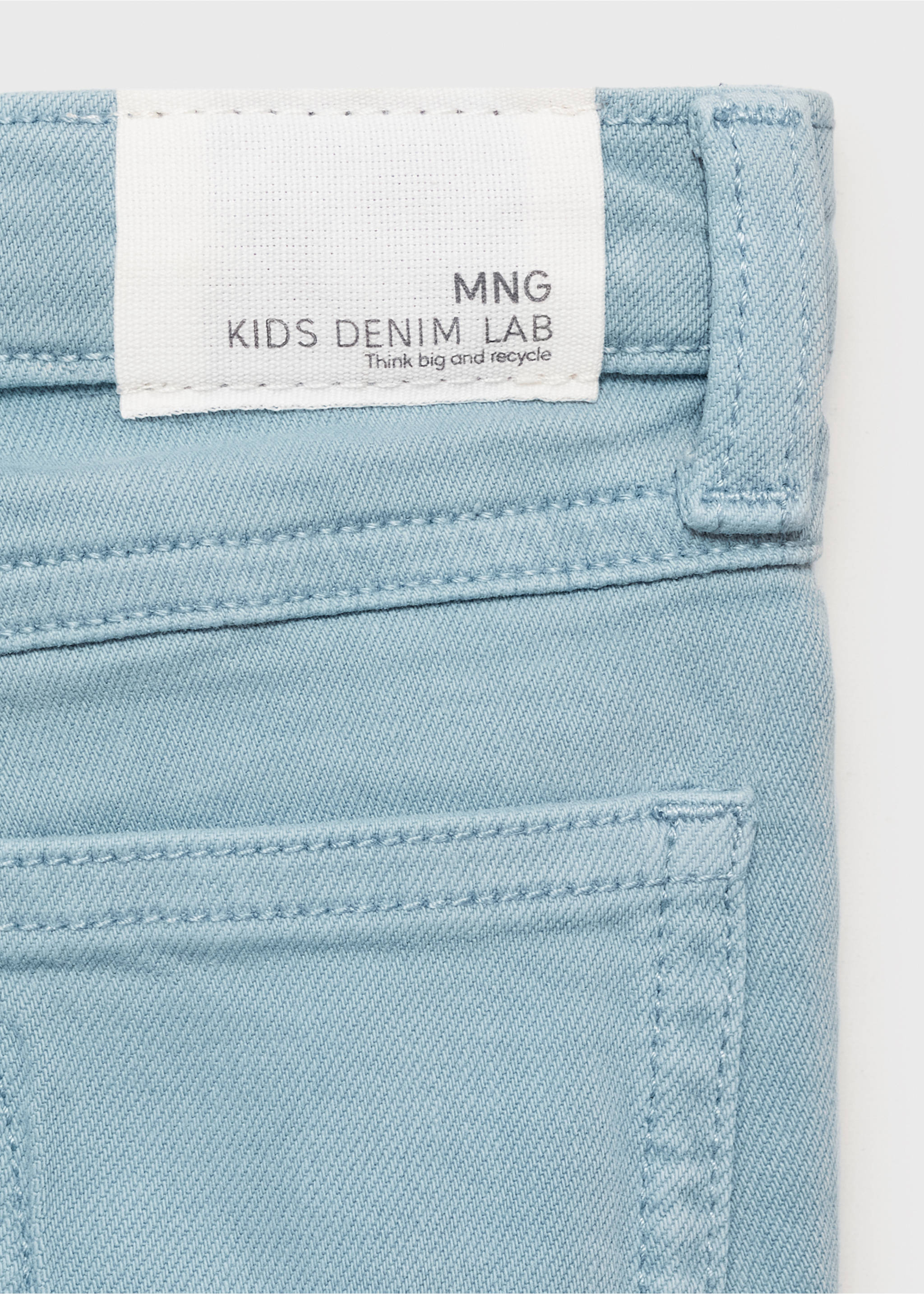 Frayed low-rise skinny jeans - Details of the article 0, Blue. Ref: 17012032-00.