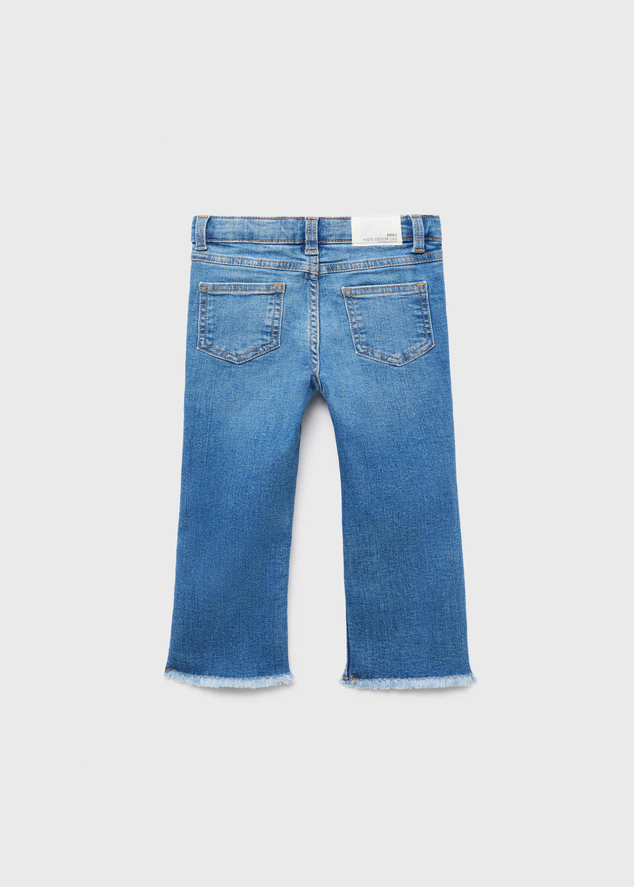 Frayed low-rise skinny jeans - Reverse of the article