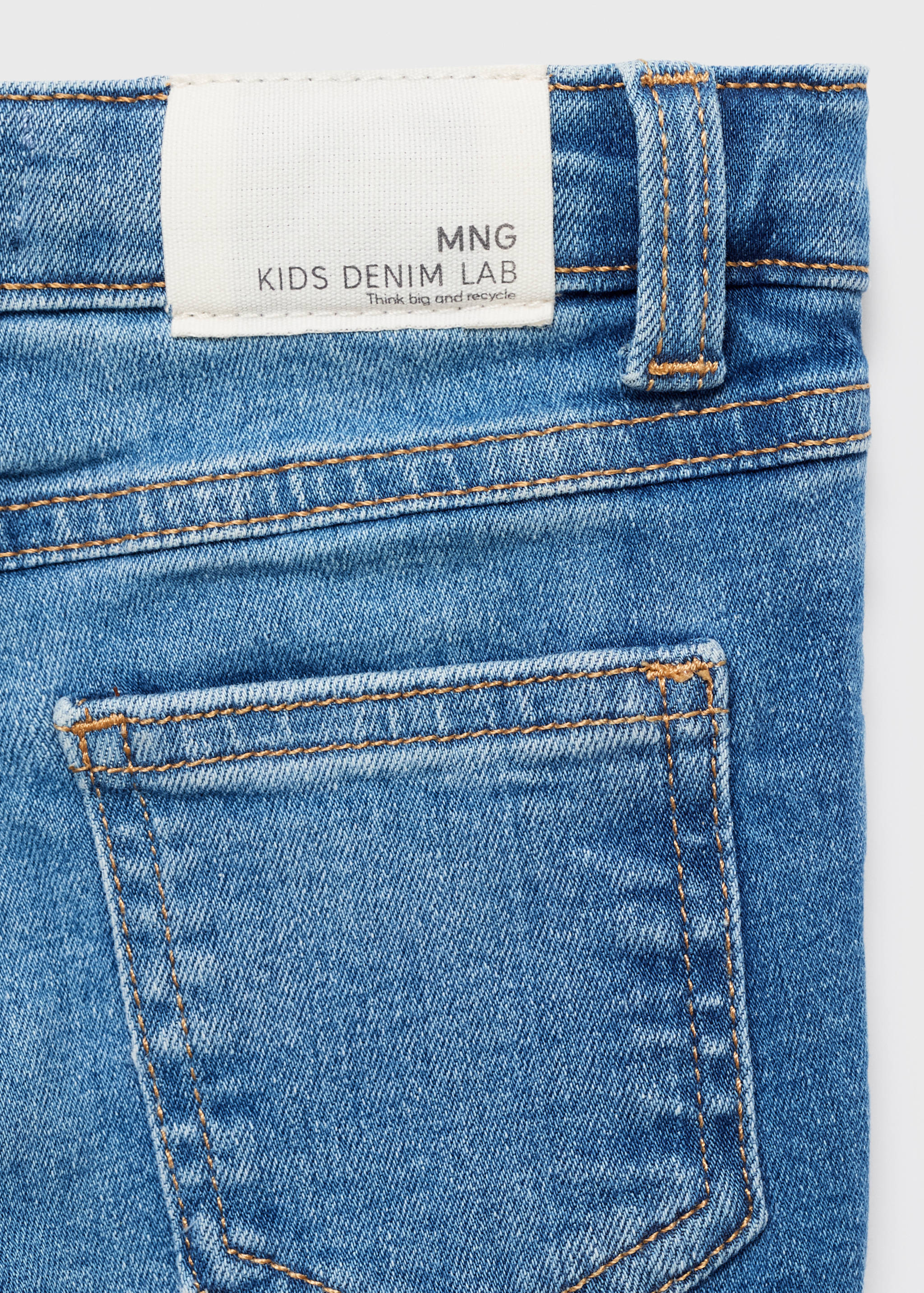 Frayed low-rise skinny jeans - Details of the article 0