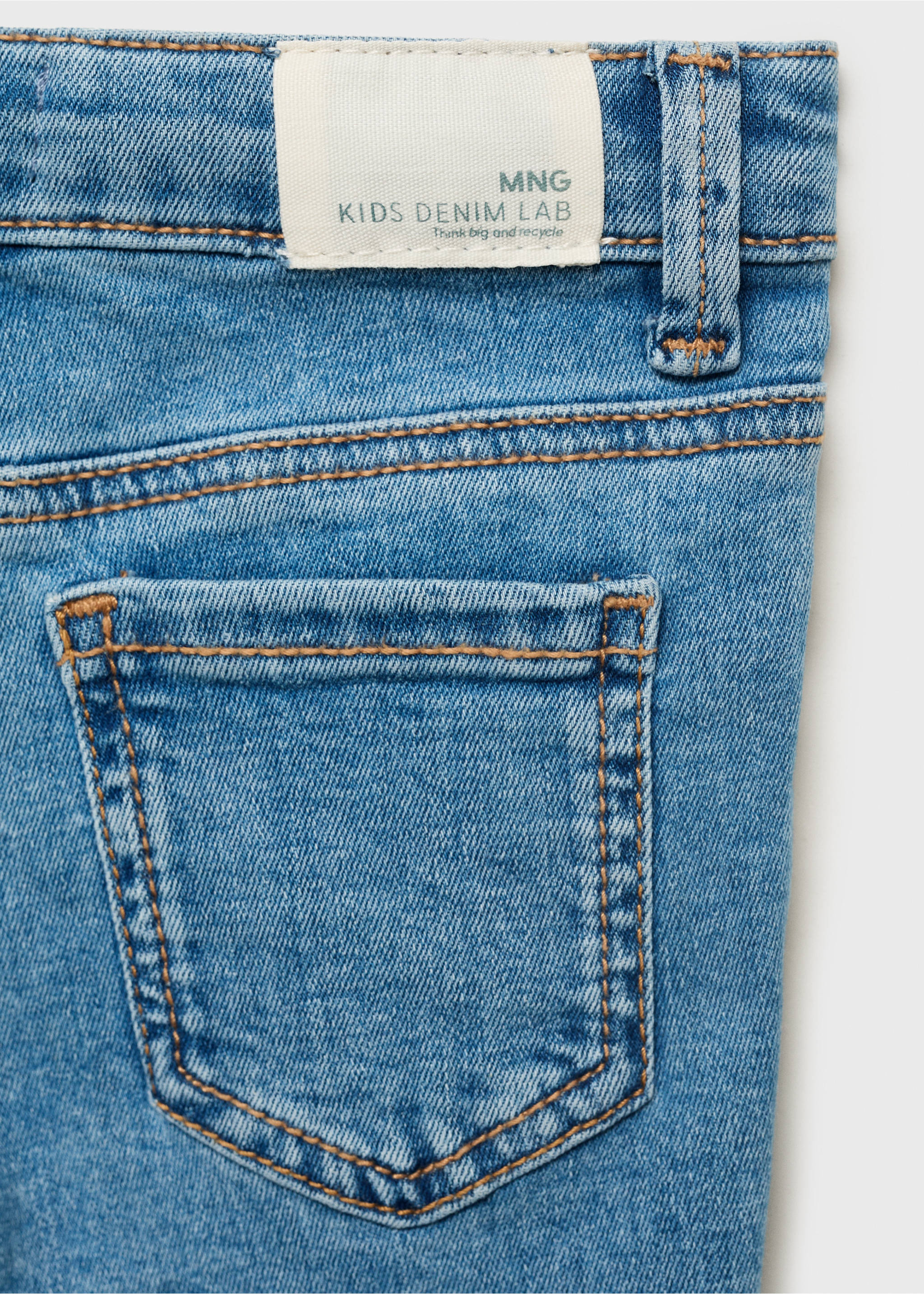 Skinny-fit jeans - Details of the article 0, Medium Blue. Ref: 17012034-00.