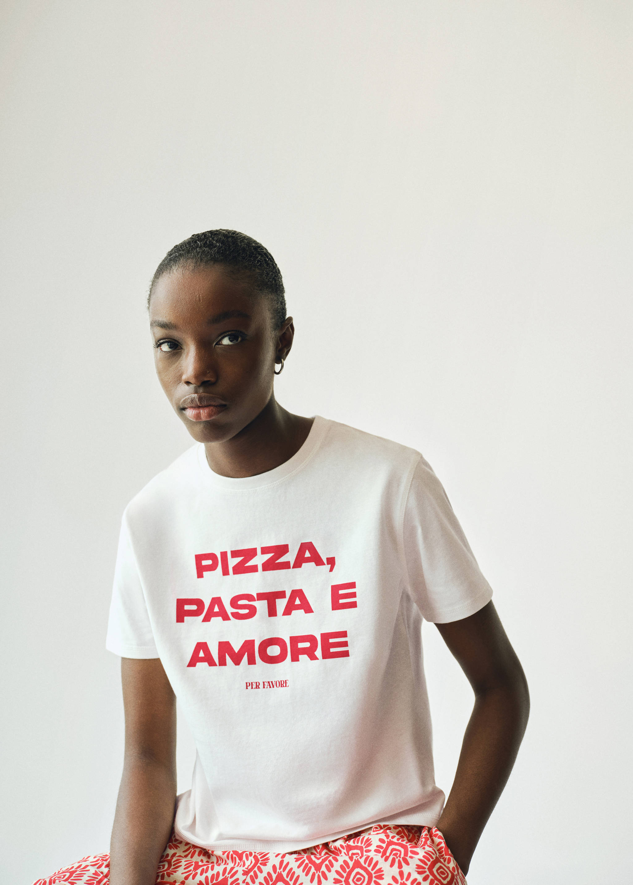 Camiseta estampada manga corta - Plano medio