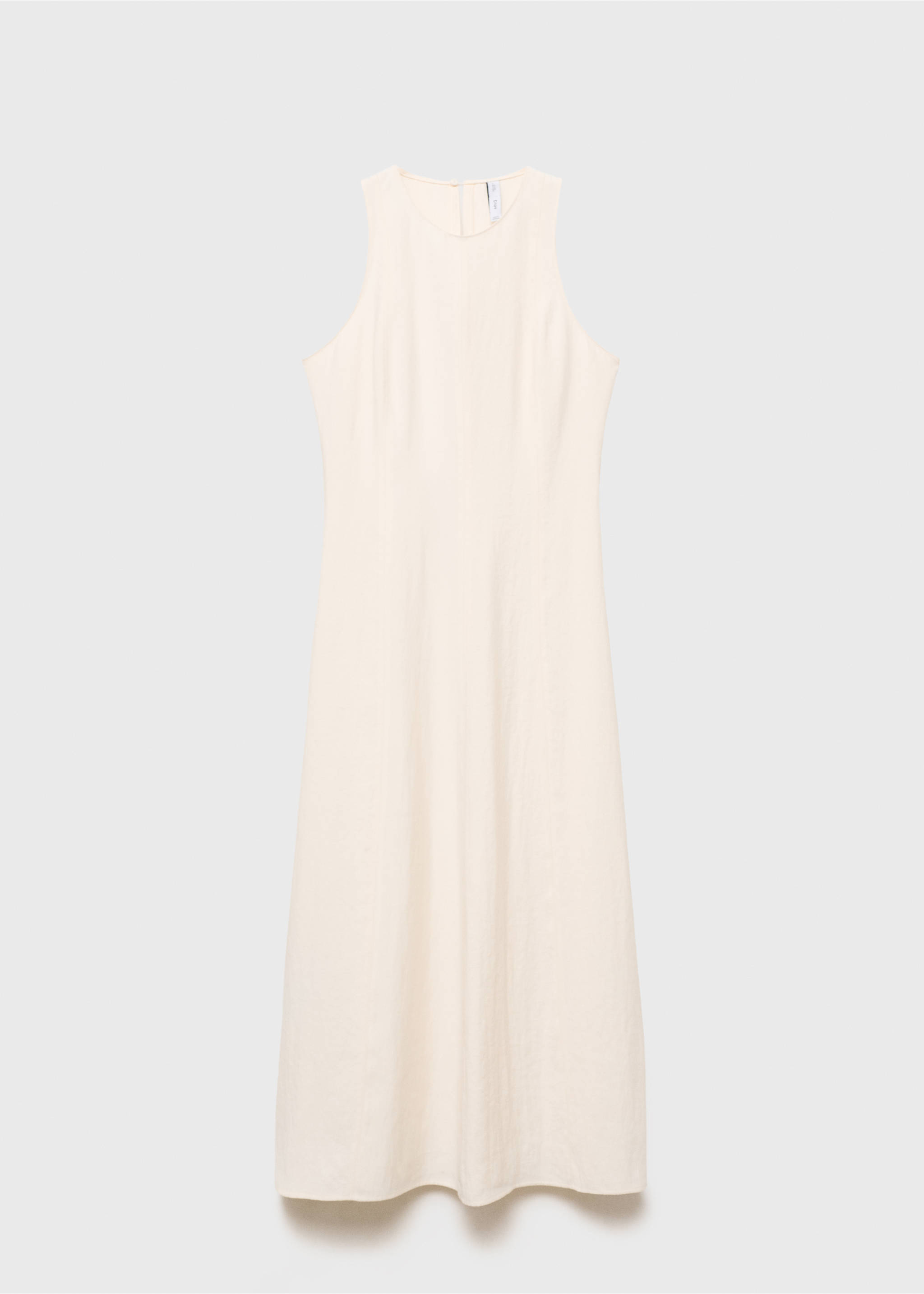 Flared midi-dress - Article without model, Ecru. Ref: 17012537-00.