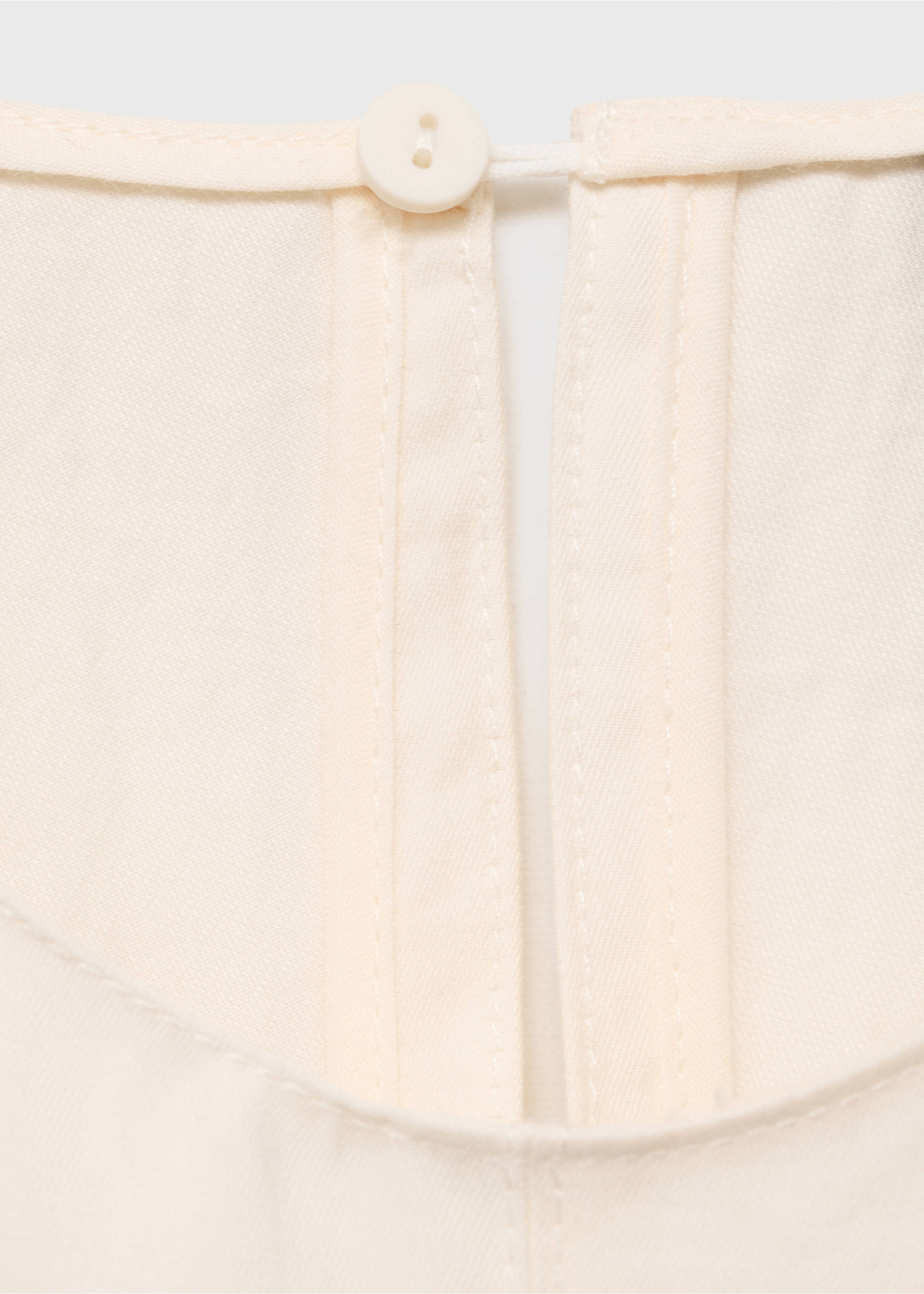 Flared midi-dress - Details of the article 8, Ecru. Ref: 17012537-00.
