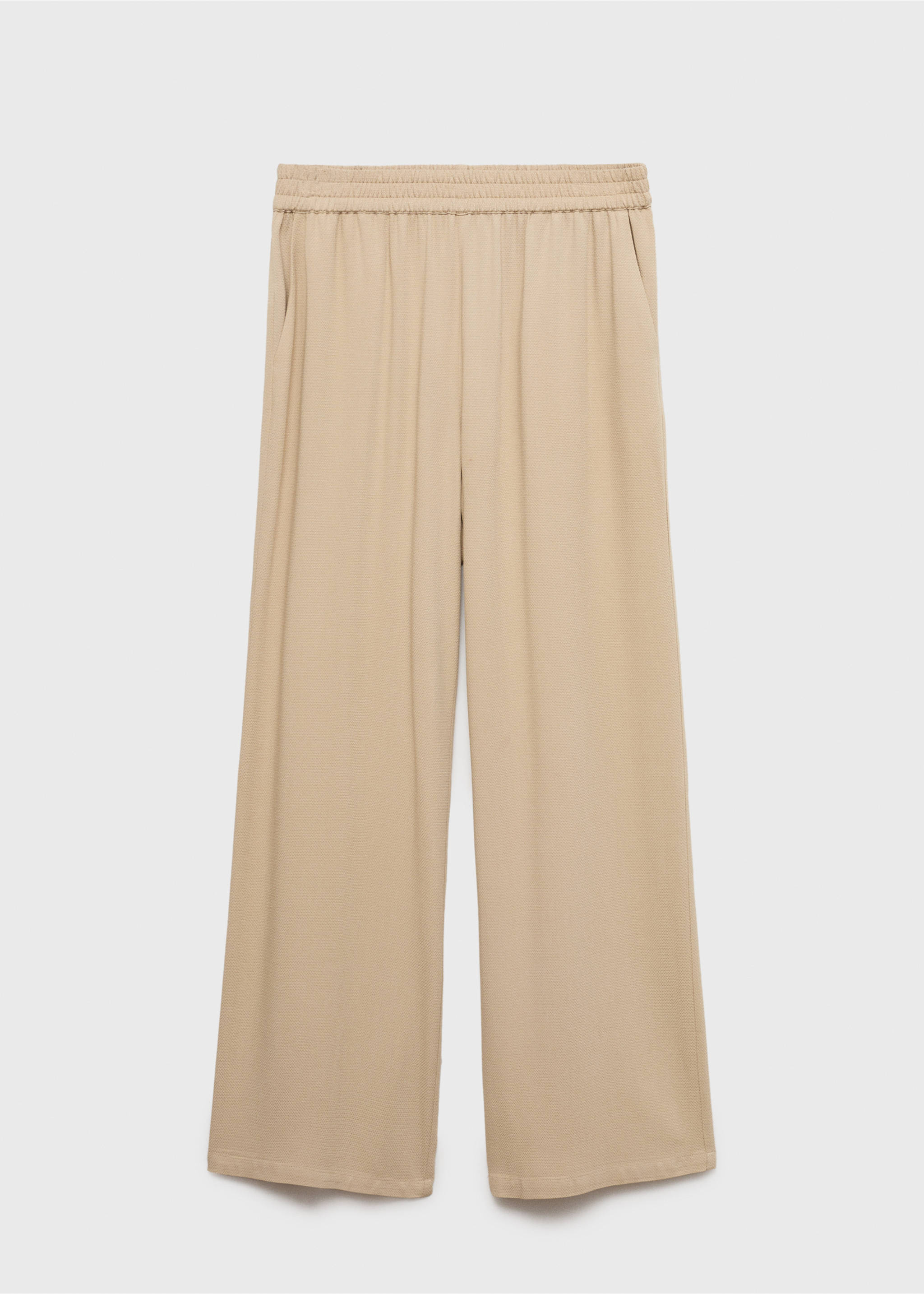 Pantalón recto cintura elástica - Artículo sin modelo, Beige. Ref: 17012538-00.
