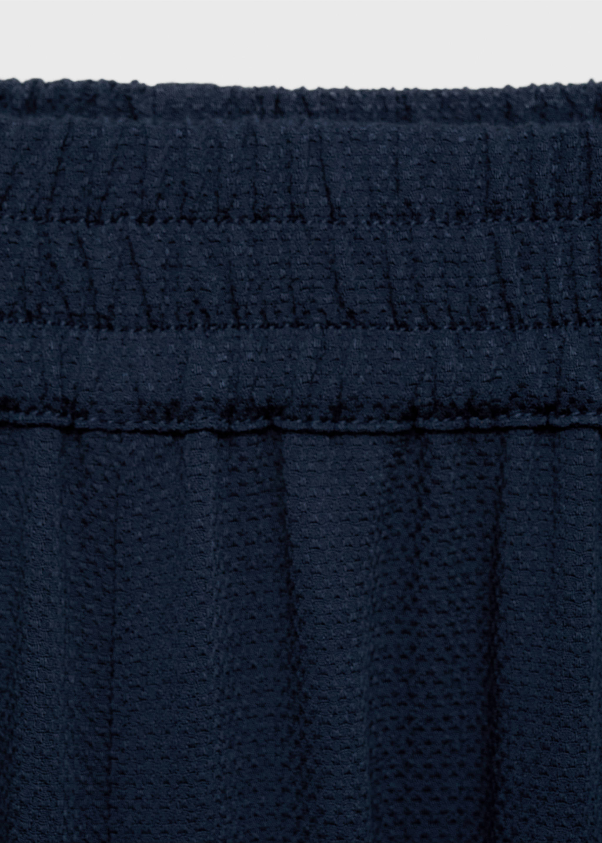 Pantalón recto cintura elástica - Detalle del artículo 8, Azul marino oscuro. Ref: 17012538-00.