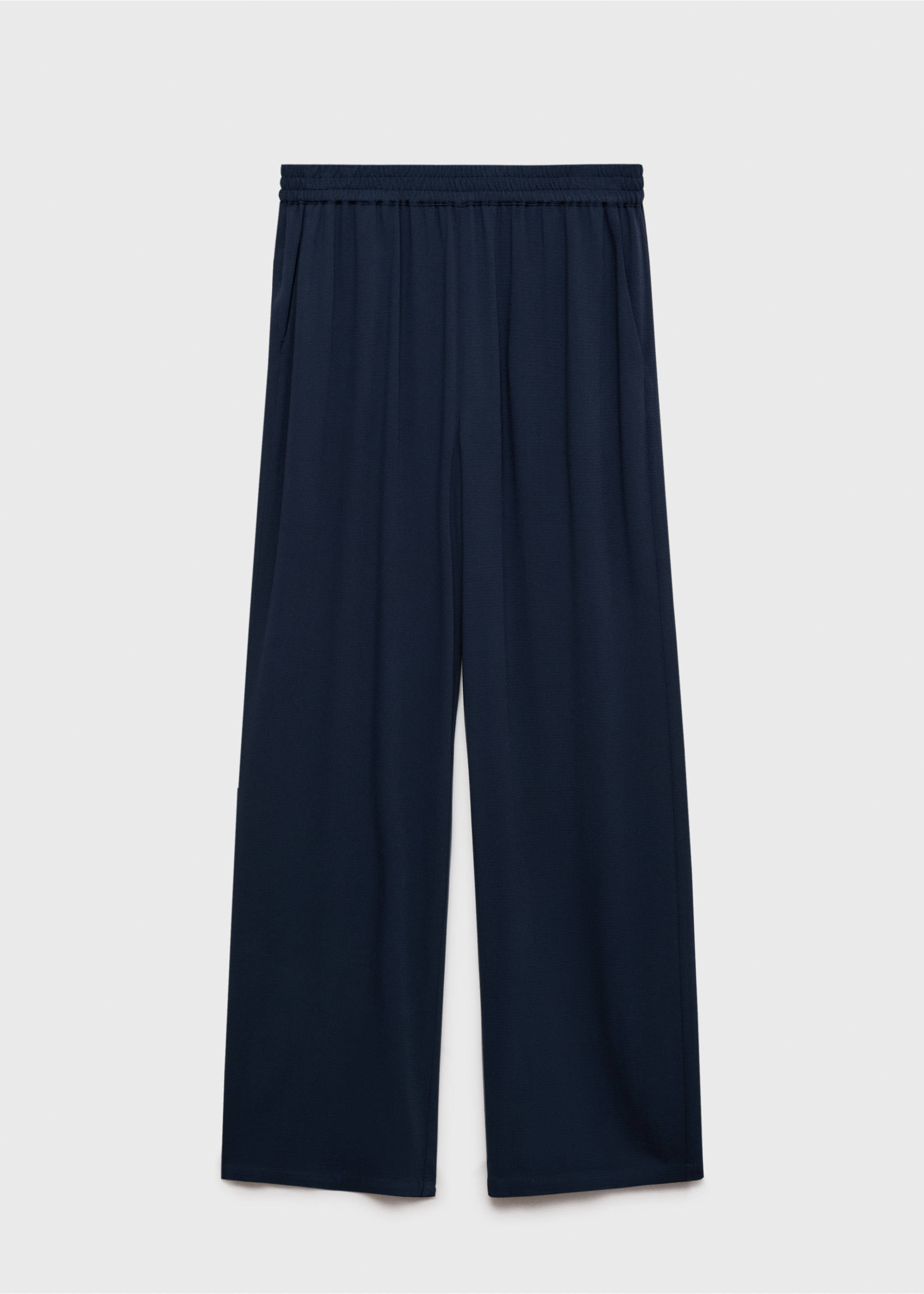 Pantalón recto cintura elástica - Artículo sin modelo, Azul marino oscuro. Ref: 17012538-00.