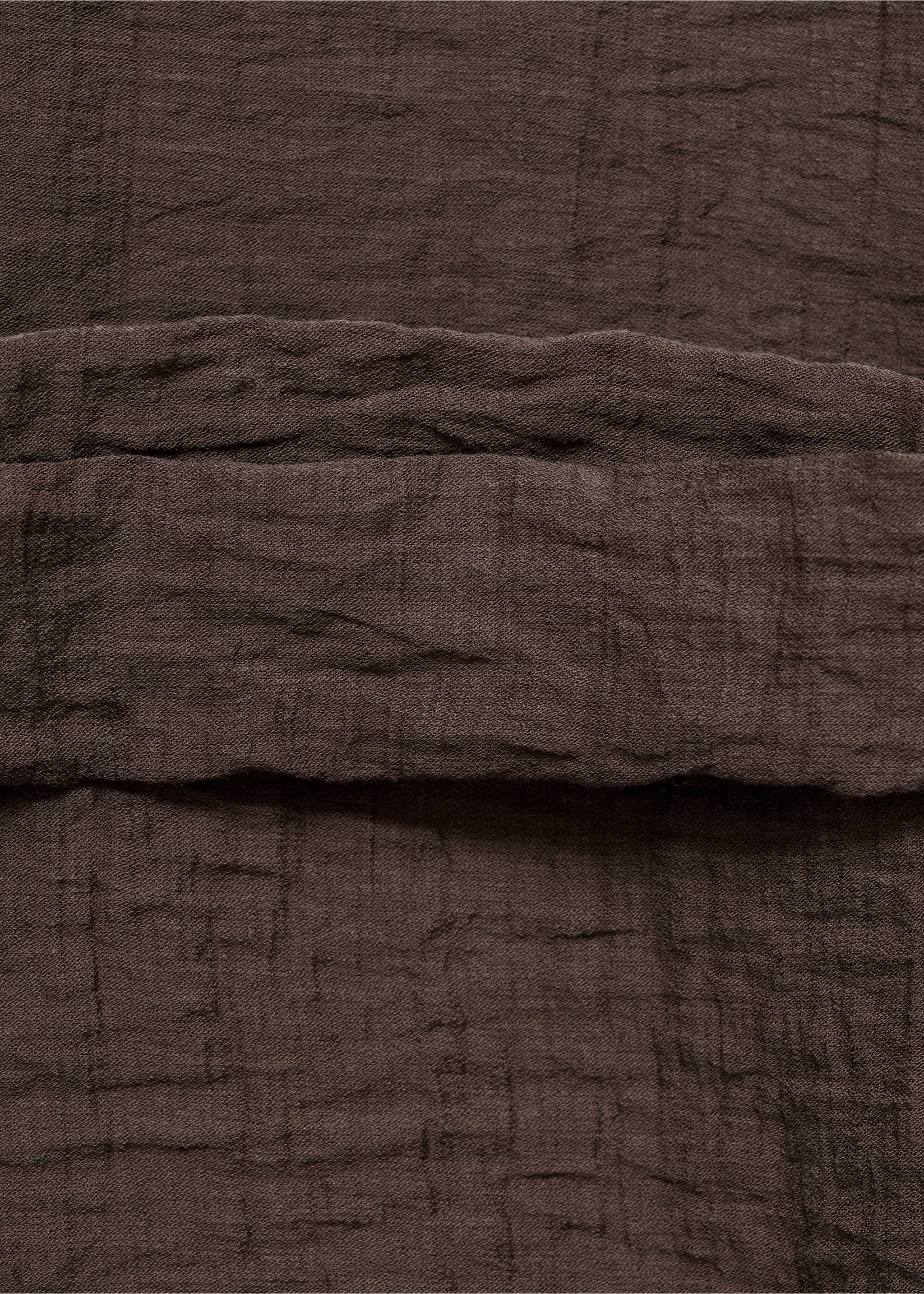 Pantalón lyocell cintura elástica - Detalle del artículo 0, Chocolate. Ref: 17012539-00.