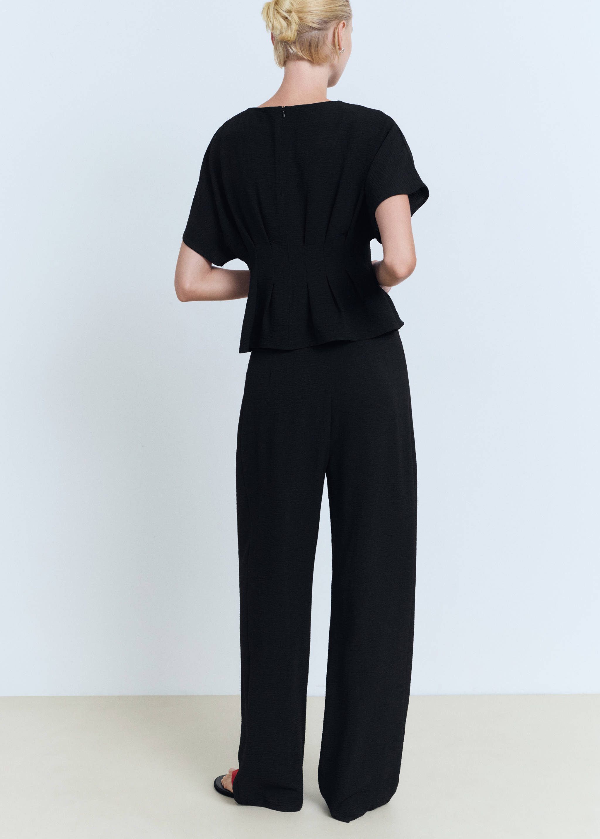 Pantalón recto pinzas - Reverso del artículo