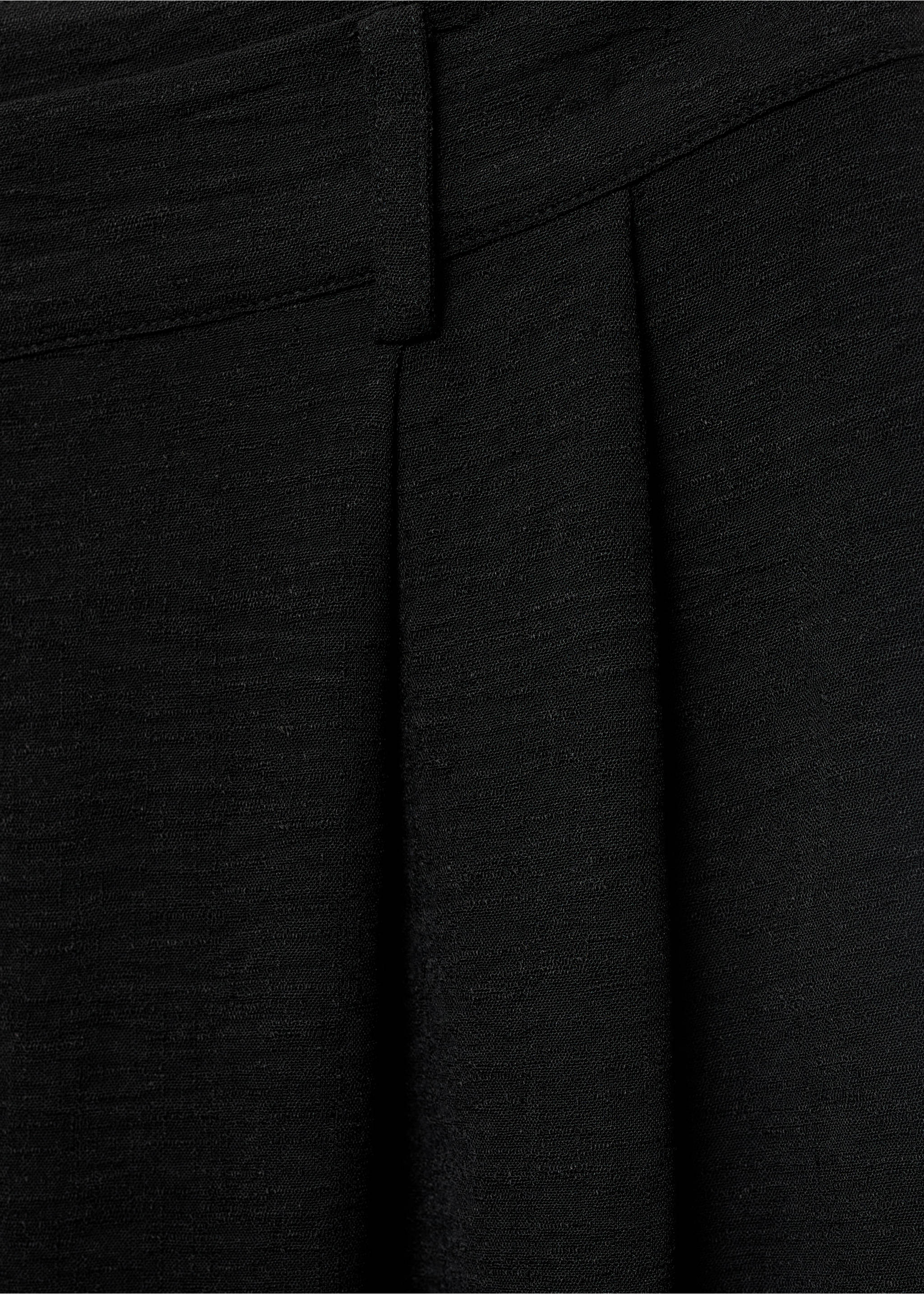 Pantalón recto pinzas - Detalle del artículo 8, Negro. Ref: 17012540-00.