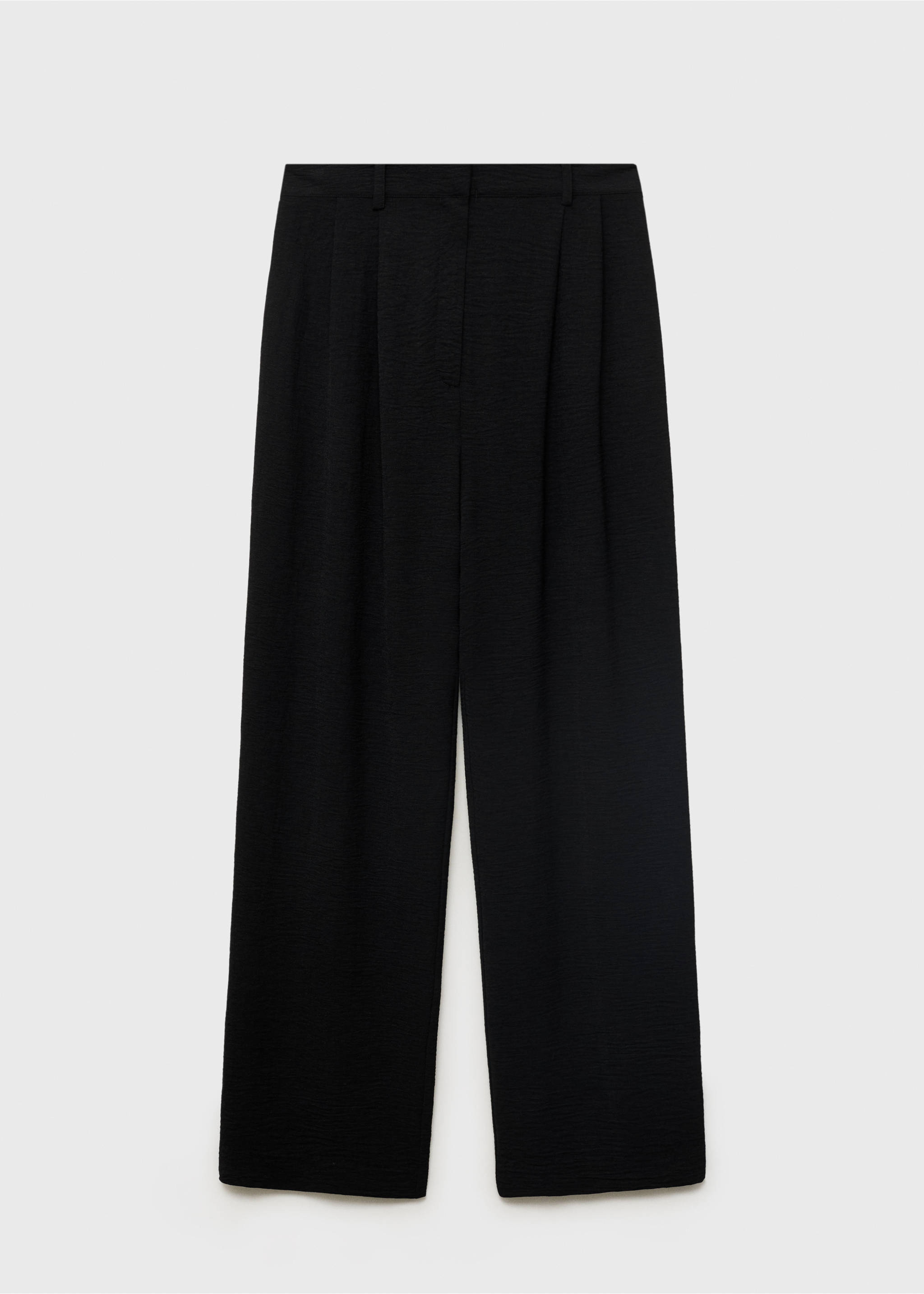 Pantalón recto pinzas - Artículo sin modelo, Negro. Ref: 17012540-00.