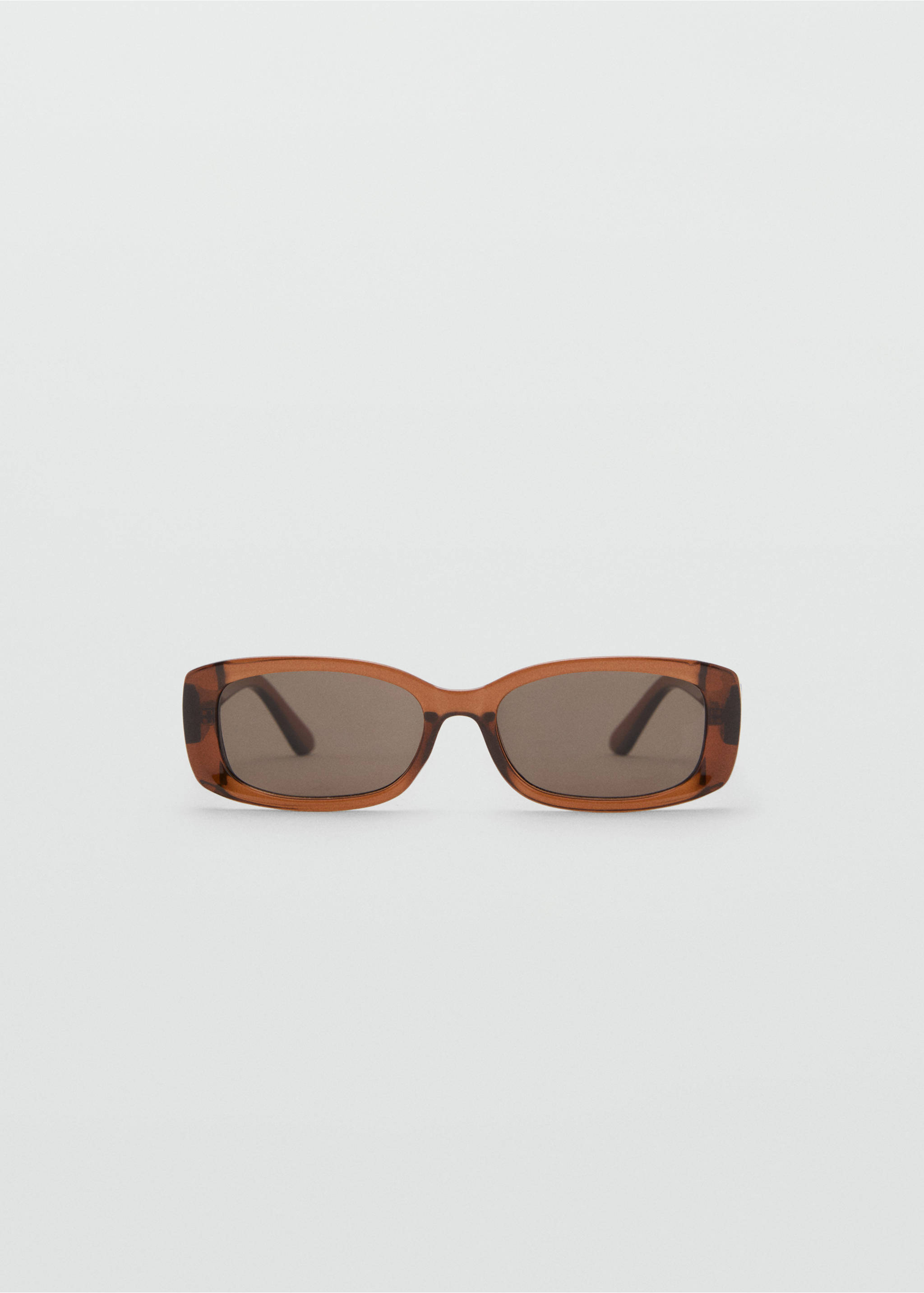 Rectangular-frame sunglasses - Article without model, Brown. Ref: 17012542-00.