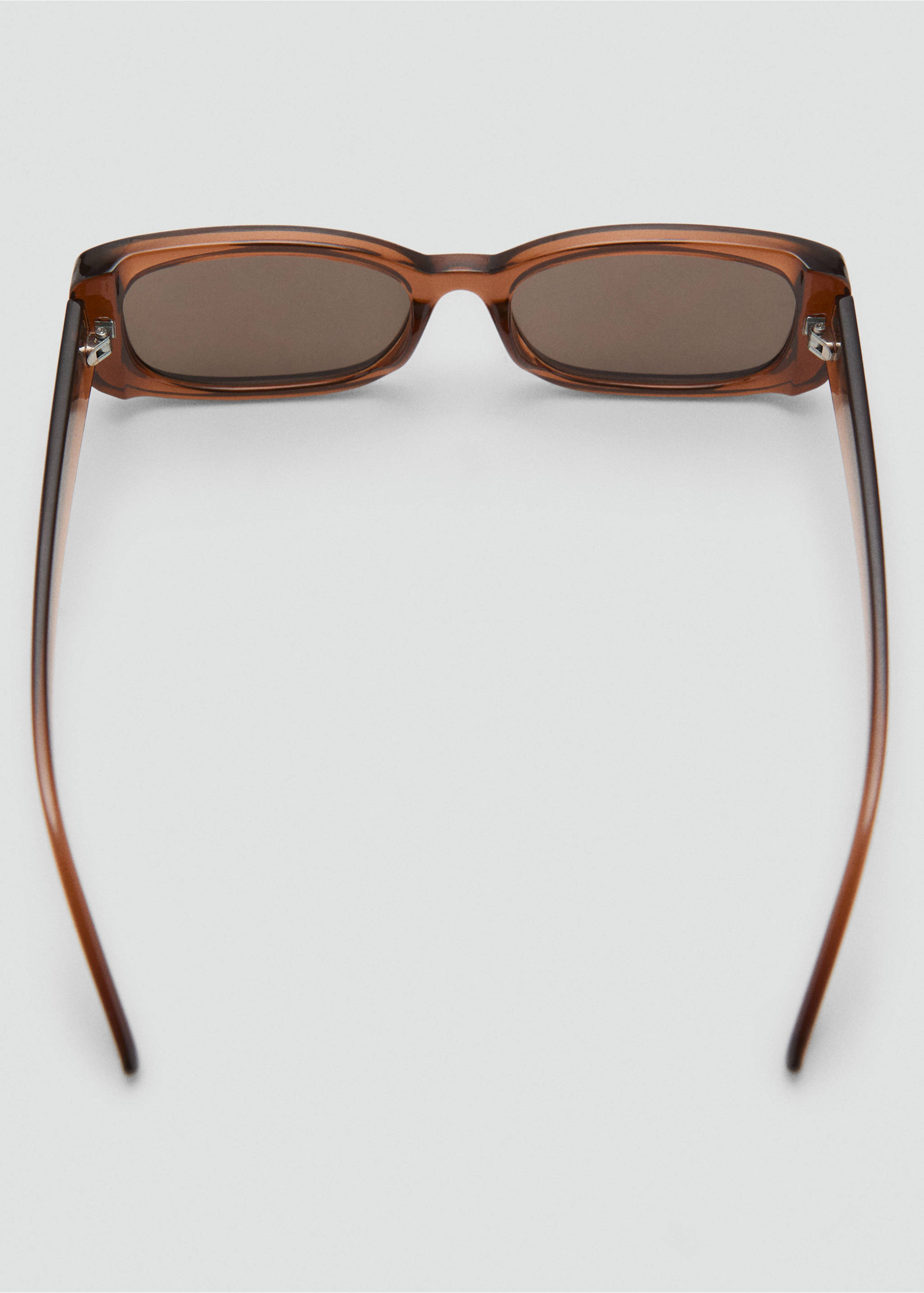 Rectangular-frame sunglasses - Details of the article 1, Brown. Ref: 17012542-00.