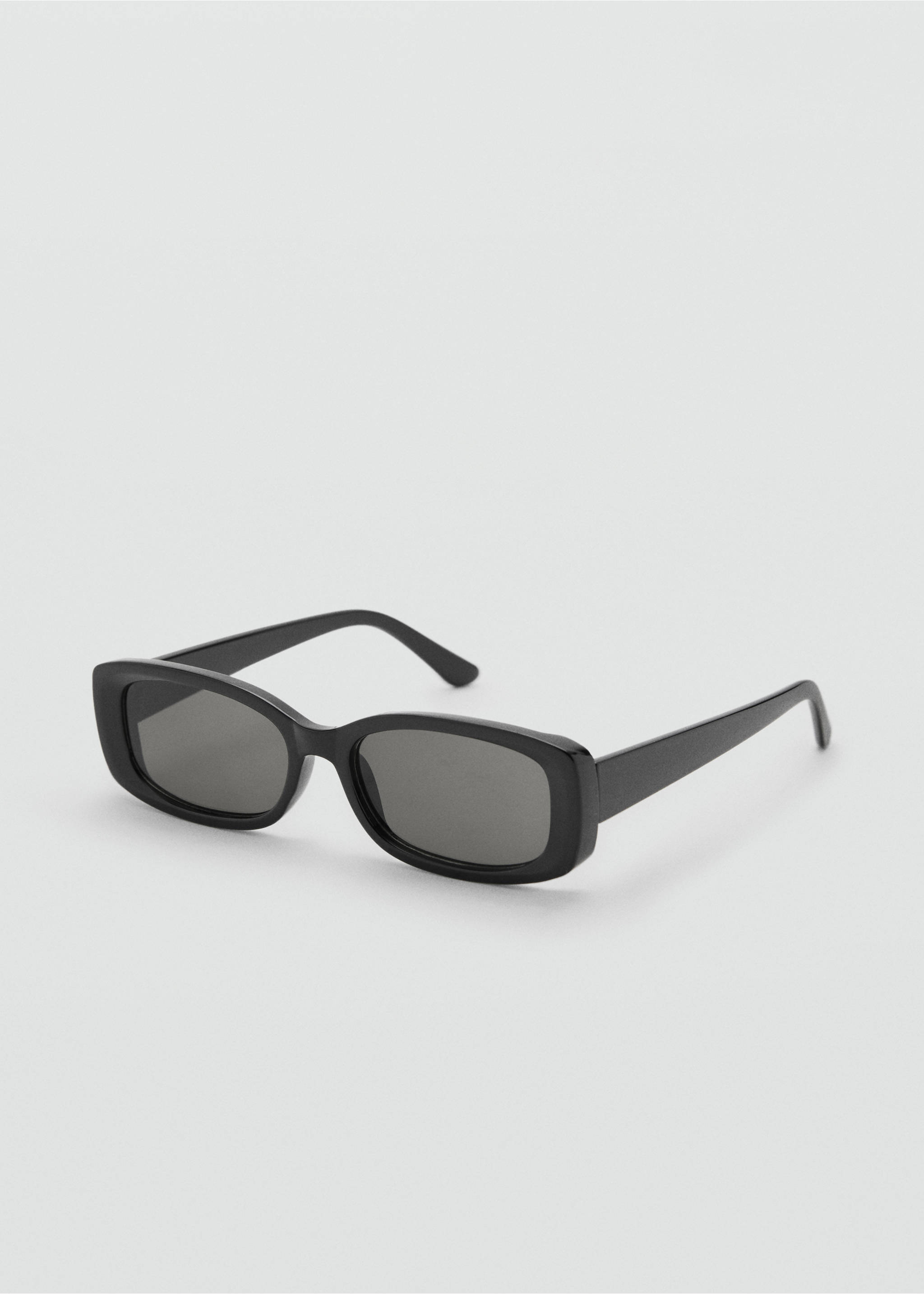 Rectangular-frame sunglasses - Medium plane, Black. Ref: 17012542-00.