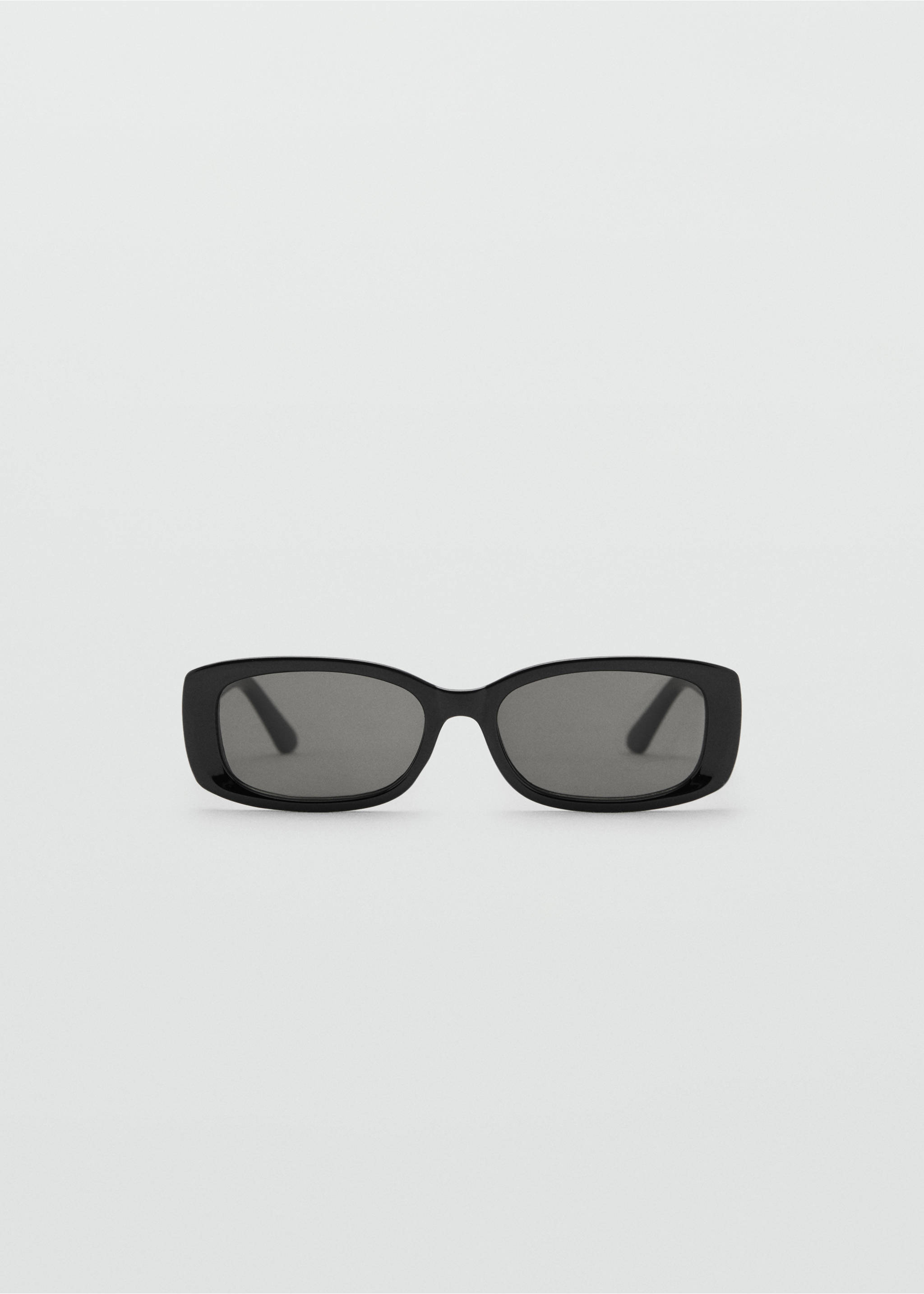 Sonnenbrille mit rechteckigem Brillengestell - Artikel ohne Model, Schwarz. Ref: 17012542-00.