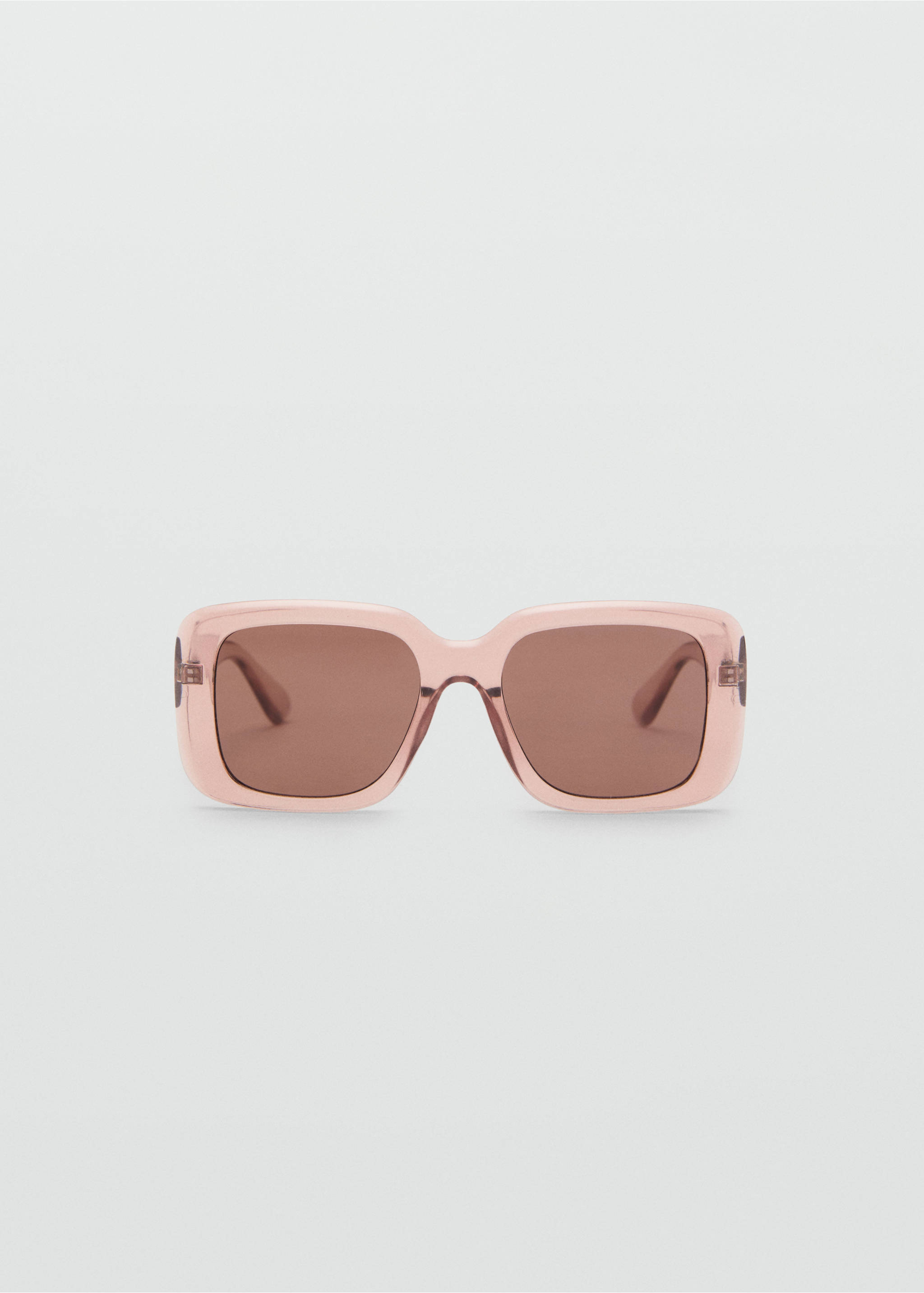Sonnenbrille mit viereckiger Brillenfassung - Artikel ohne Model, Pastellrosa. Ref: 17012545-00.