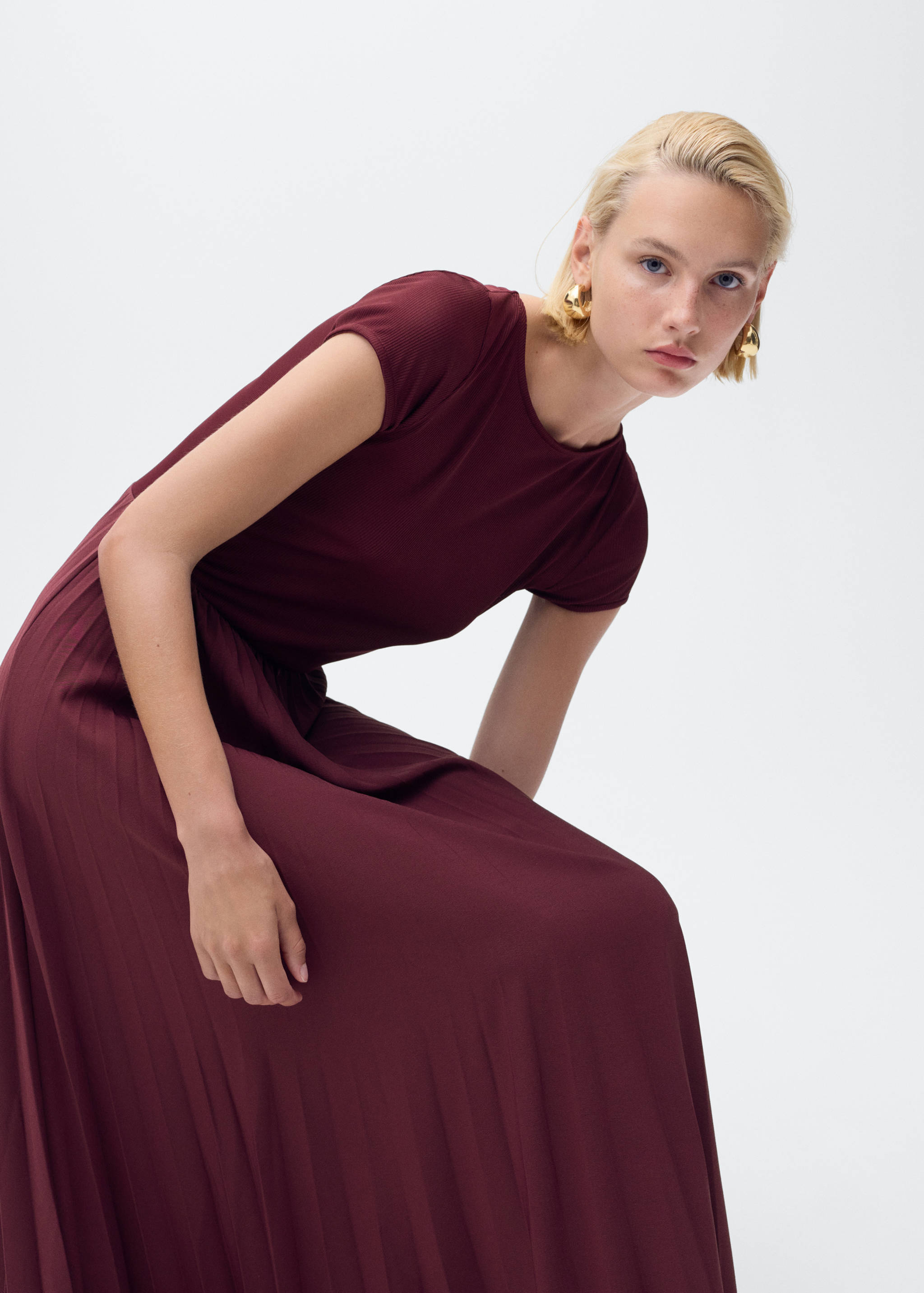 Robe plissée combinée - Détail de l'article 3