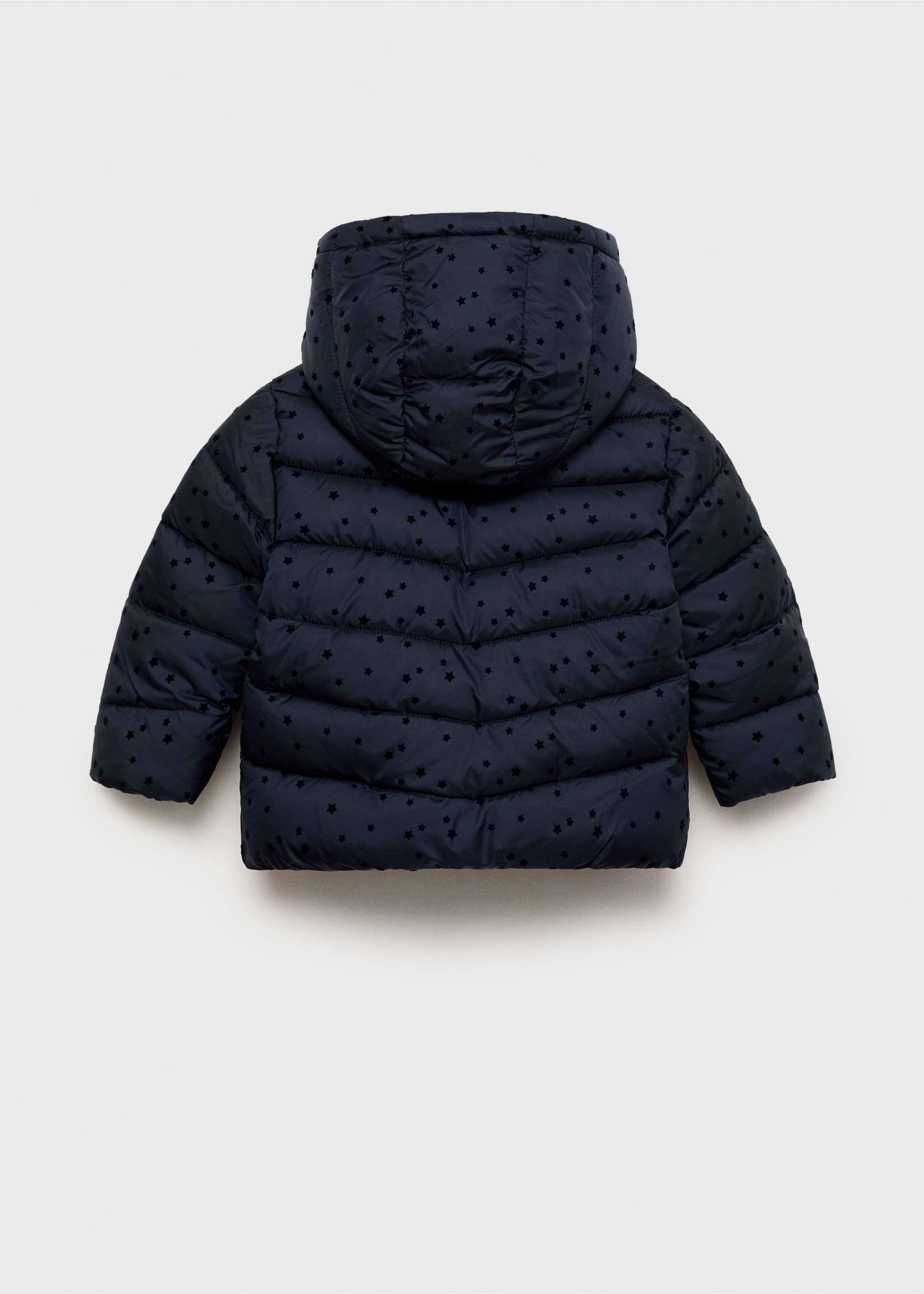Stars puffer jacket - Reverse of the article, Navy. Ref: 17012900-00.