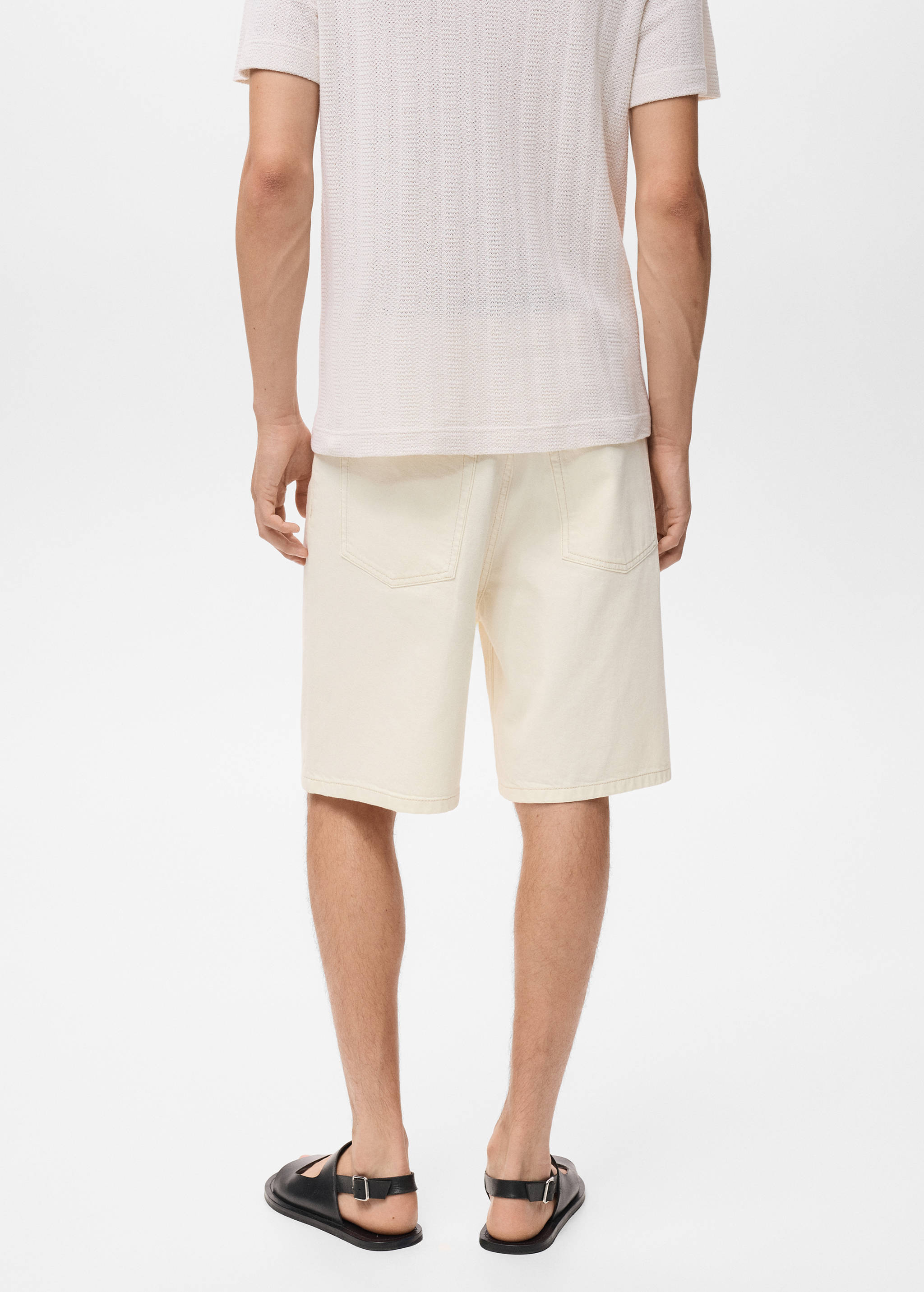 Bermuda en jean relaxed-fit - Verso de l’article